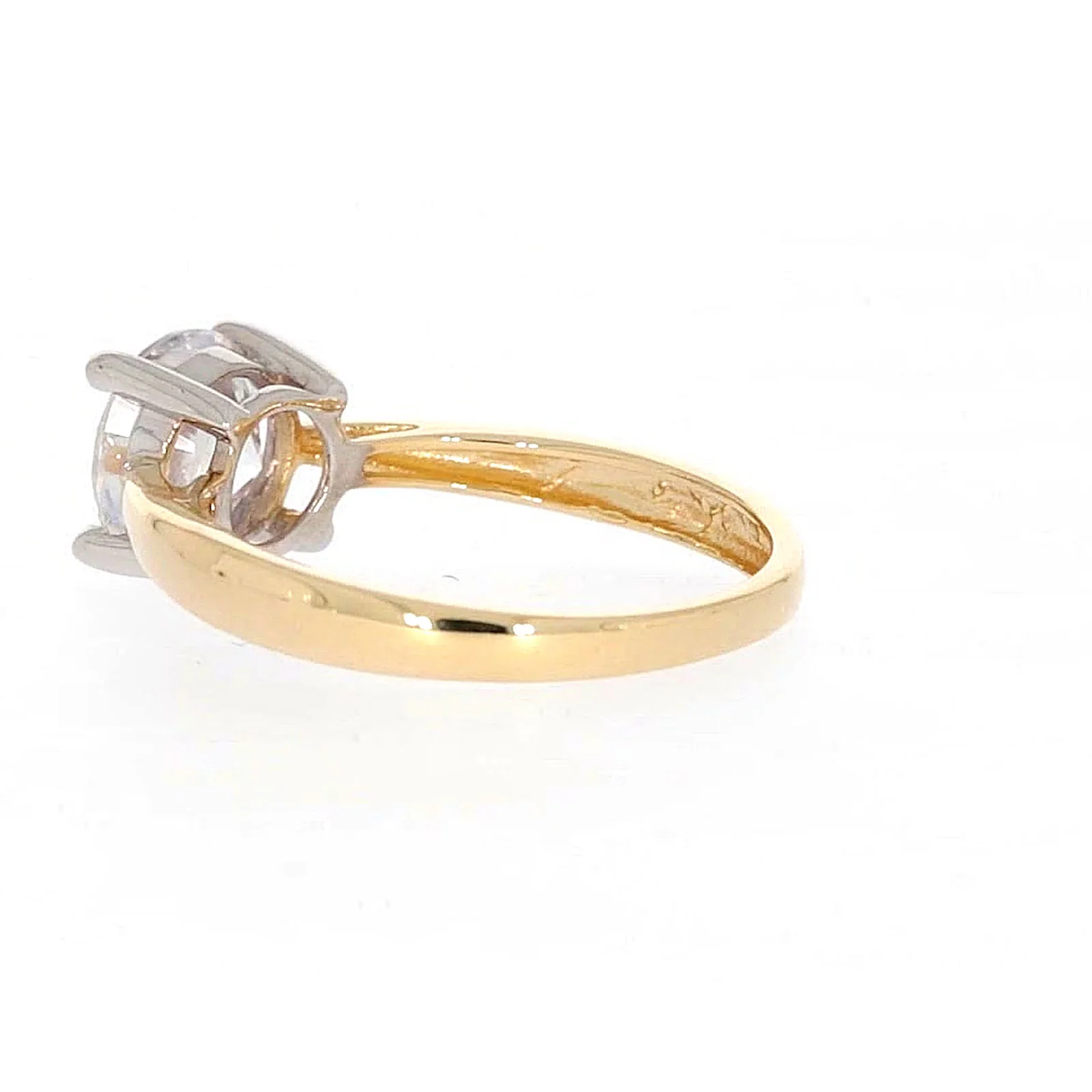 HUSH 9ct Two Tone Gold Round Brilliant Cut with 1 1/2 CARAT of Diamond Simulants Ring - Image 28