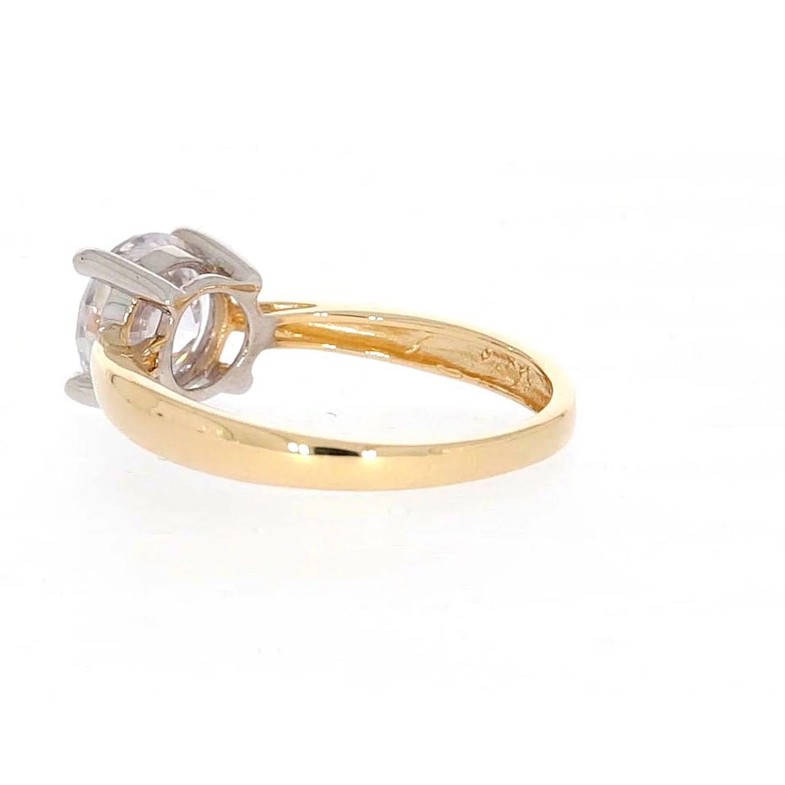 HUSH 9ct Two Tone Gold Round Brilliant Cut with 1 1/2 CARAT of Diamond Simulants Ring - Image 29