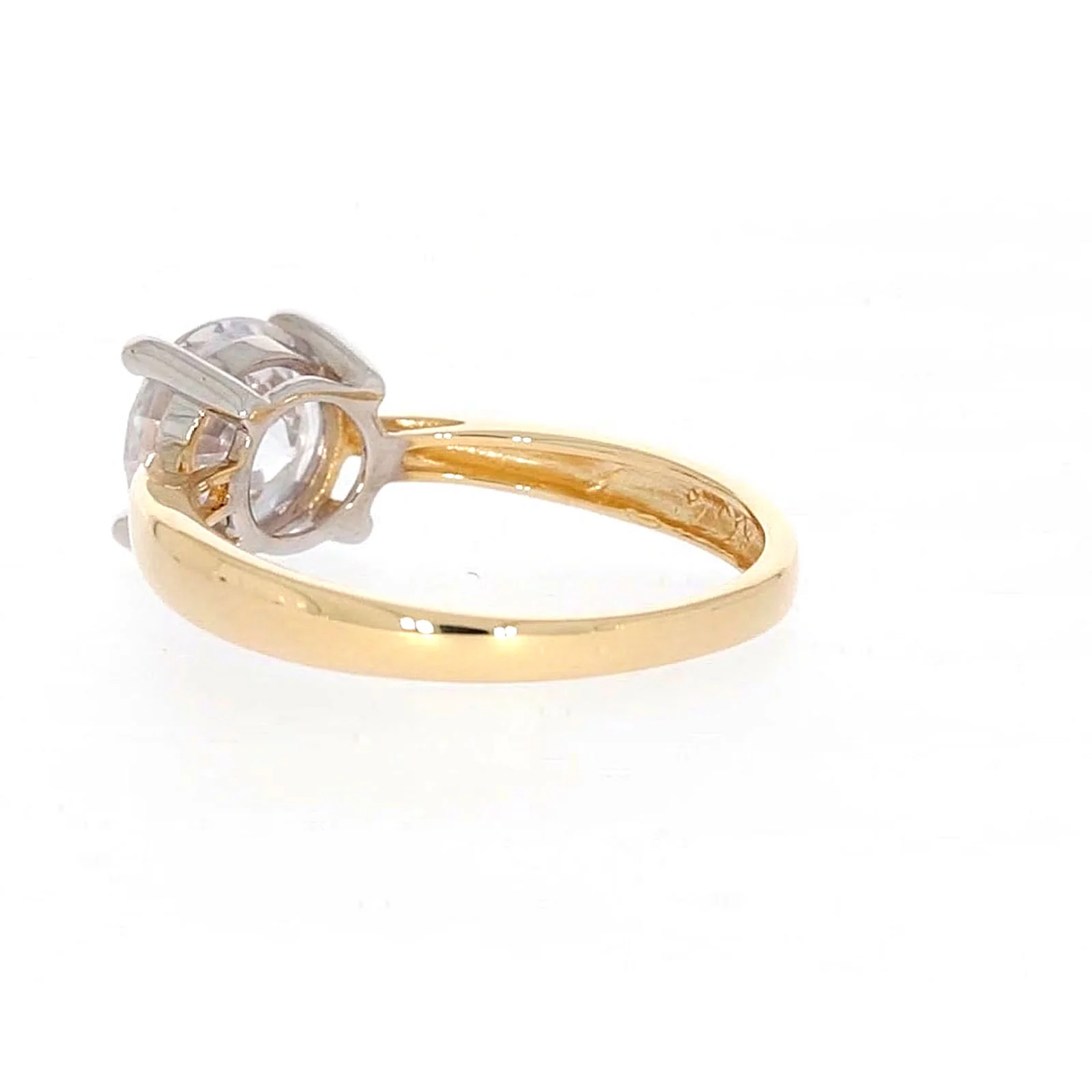 HUSH 9ct Two Tone Gold Round Brilliant Cut with 1 1/2 CARAT of Diamond Simulants Ring - Image 30