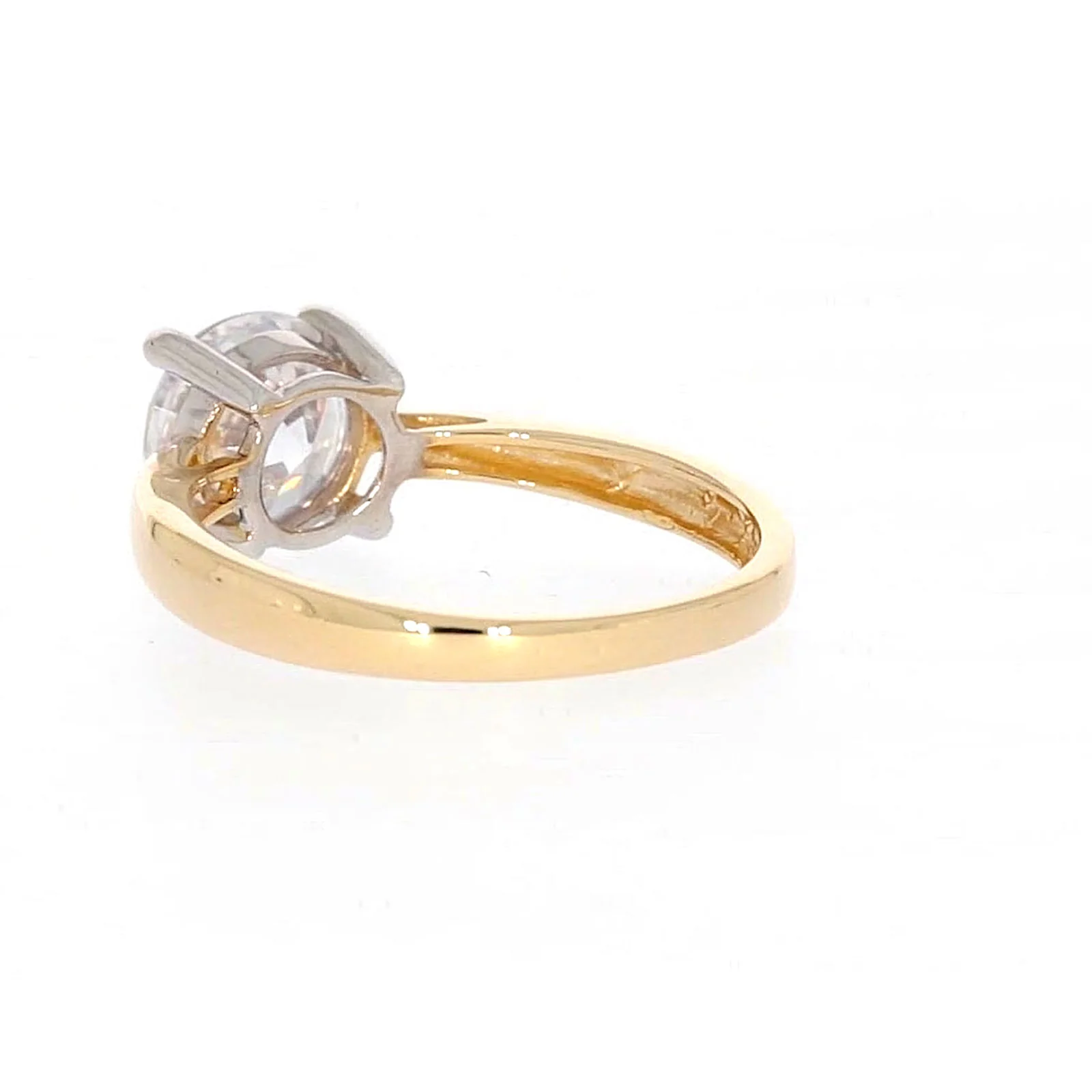 HUSH 9ct Two Tone Gold Round Brilliant Cut with 1 1/2 CARAT of Diamond Simulants Ring - Image 31