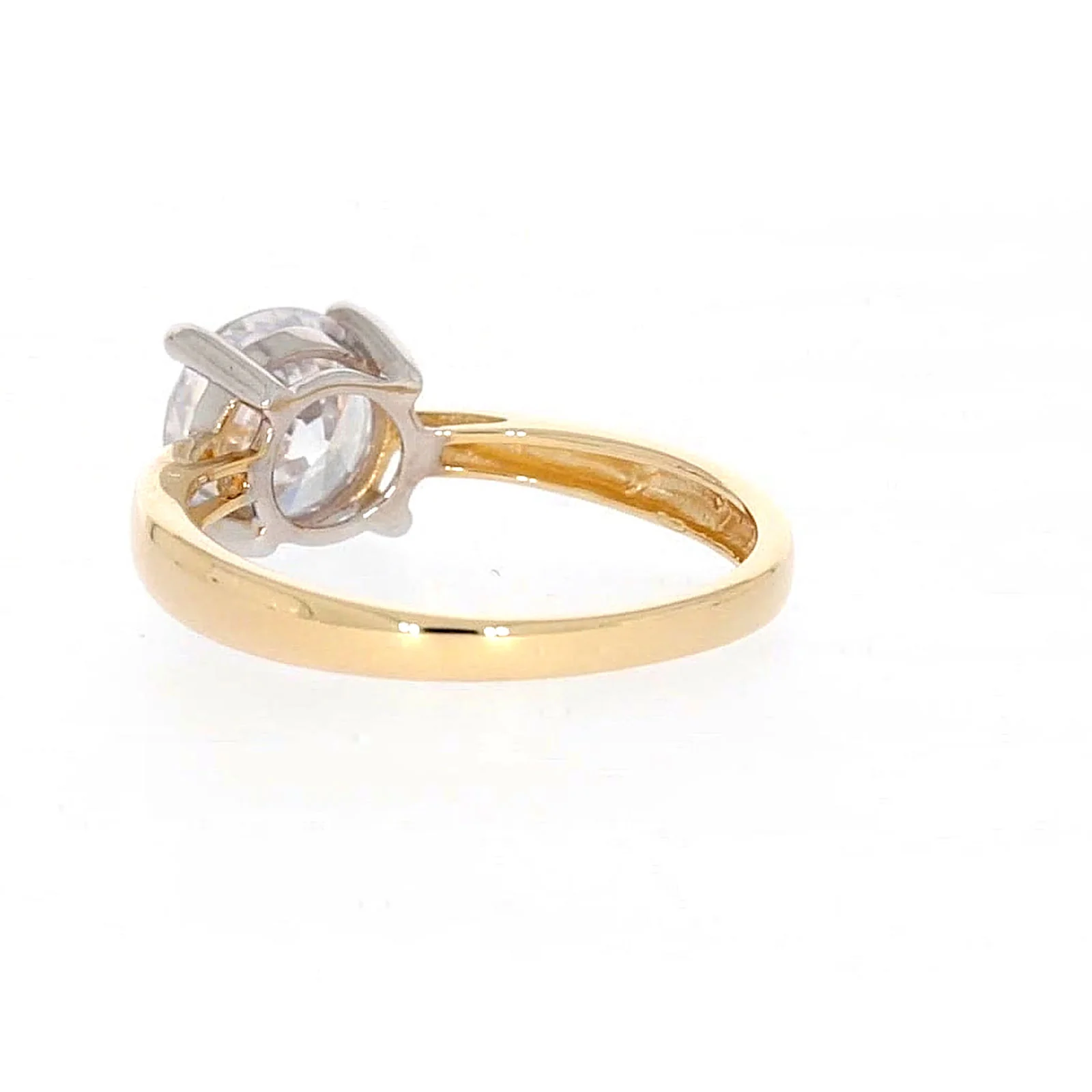 HUSH 9ct Two Tone Gold Round Brilliant Cut with 1 1/2 CARAT of Diamond Simulants Ring - Image 32