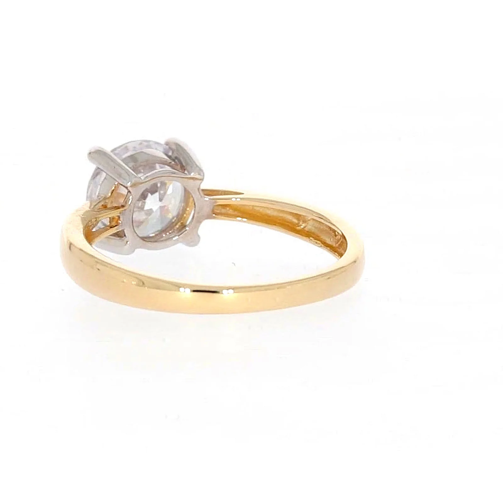 HUSH 9ct Two Tone Gold Round Brilliant Cut with 1 1/2 CARAT of Diamond Simulants Ring - Image 33