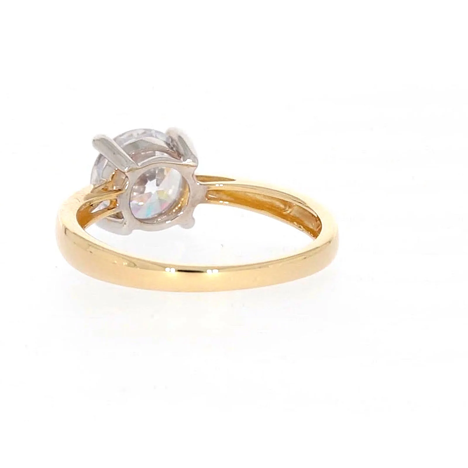 HUSH 9ct Two Tone Gold Round Brilliant Cut with 1 1/2 CARAT of Diamond Simulants Ring - Image 34