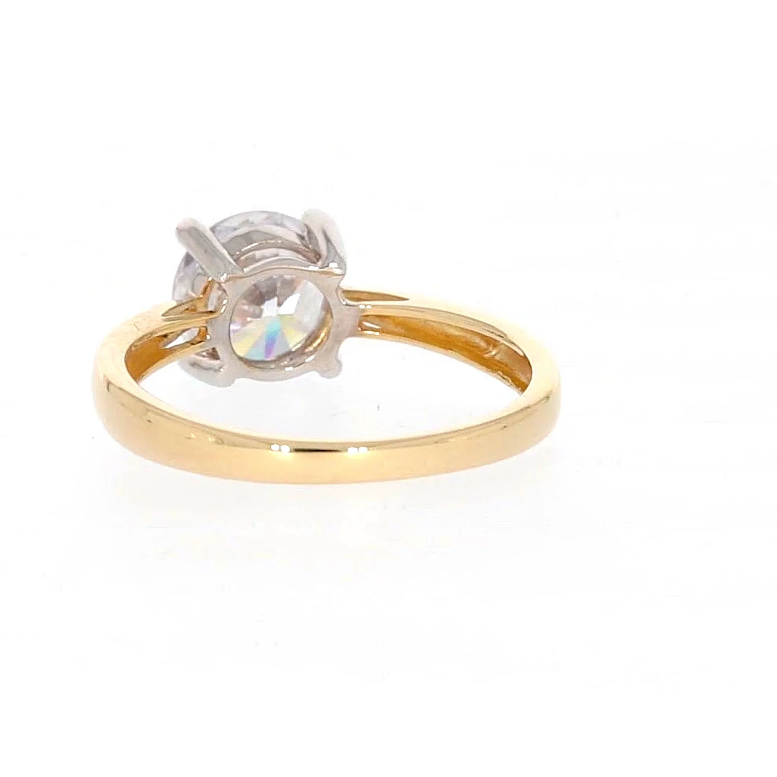 HUSH 9ct Two Tone Gold Round Brilliant Cut with 1 1/2 CARAT of Diamond Simulants Ring - Image 35