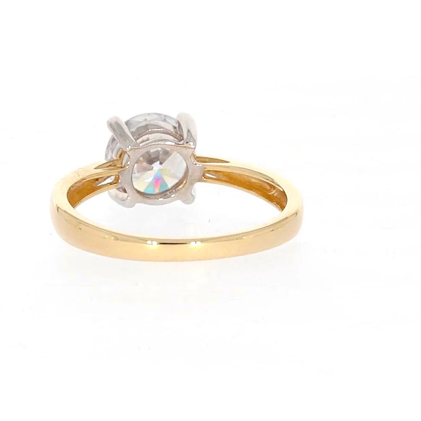 HUSH 9ct Two Tone Gold Round Brilliant Cut with 1 1/2 CARAT of Diamond Simulants Ring - Image 36