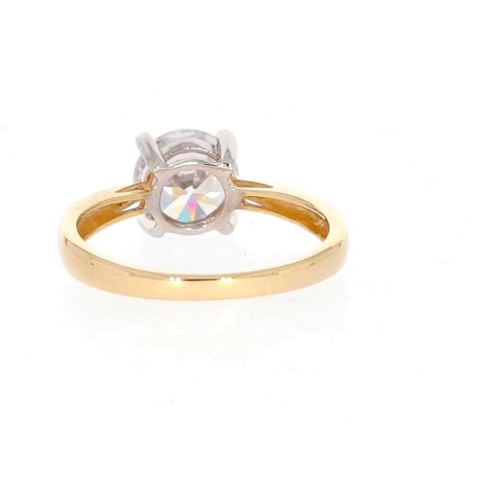 HUSH 9ct Two Tone Gold Round Brilliant Cut with 1 1/2 CARAT of Diamond Simulants Ring - Image 37