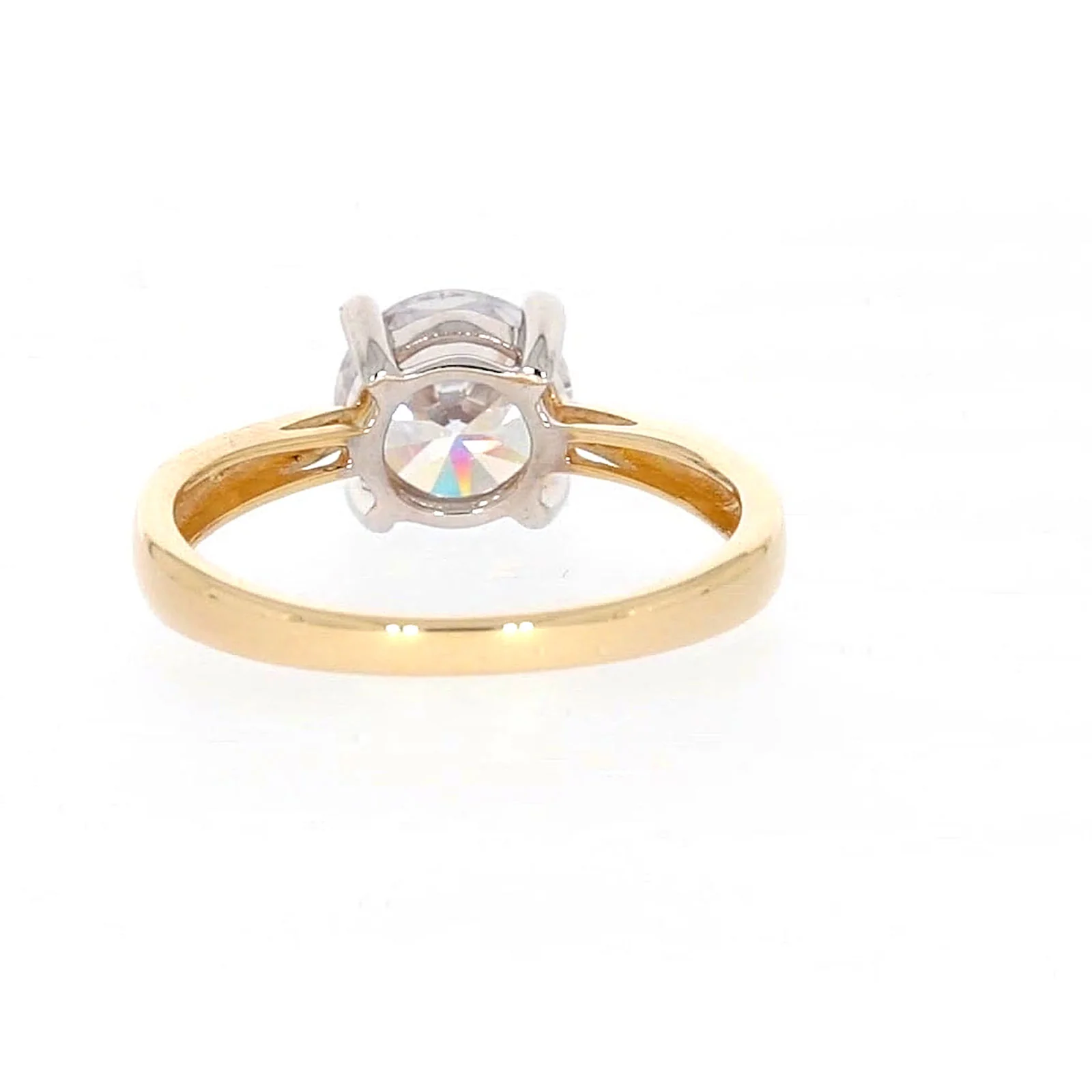 HUSH 9ct Two Tone Gold Round Brilliant Cut with 1 1/2 CARAT of Diamond Simulants Ring - Image 38