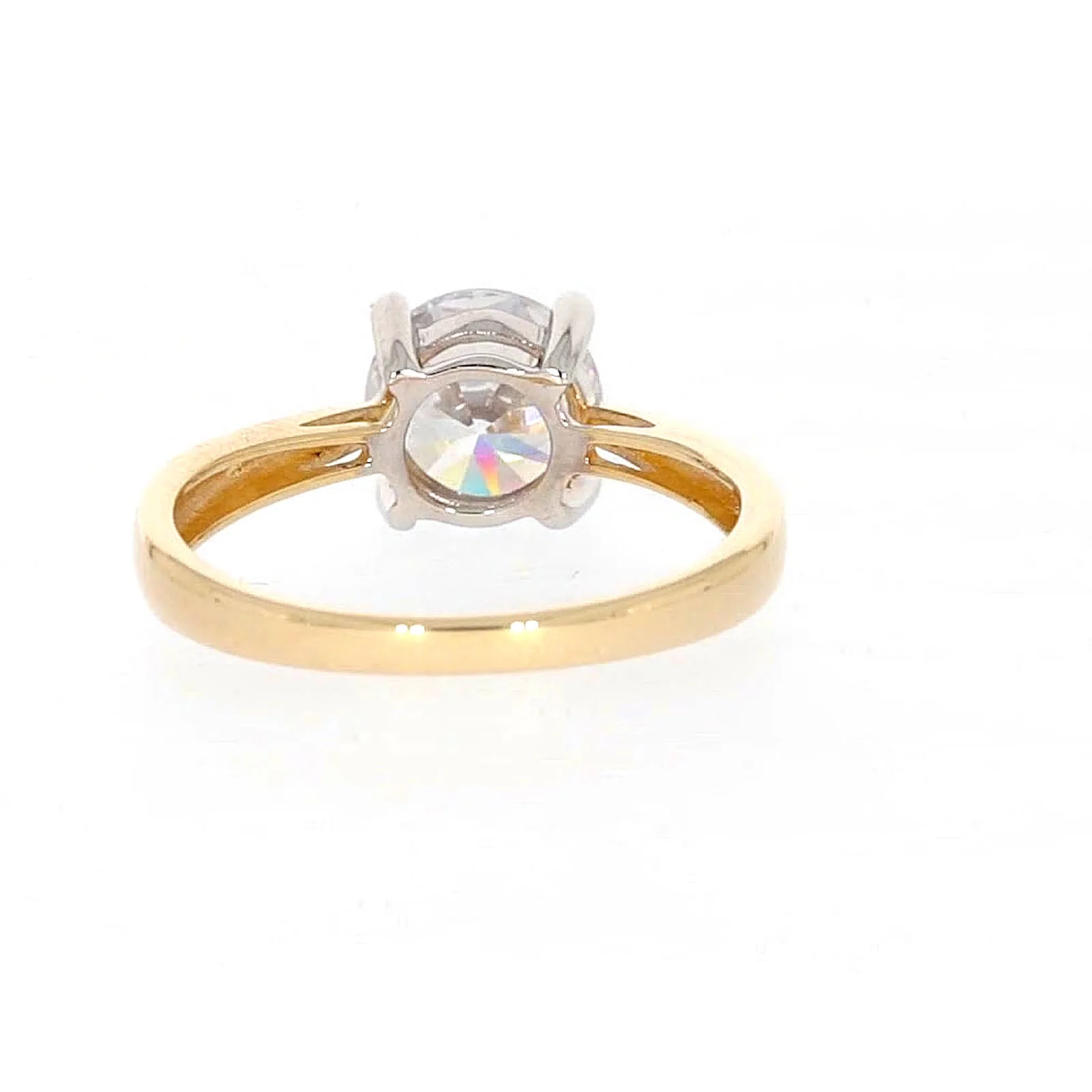 HUSH 9ct Two Tone Gold Round Brilliant Cut with 1 1/2 CARAT of Diamond Simulants Ring - Image 39