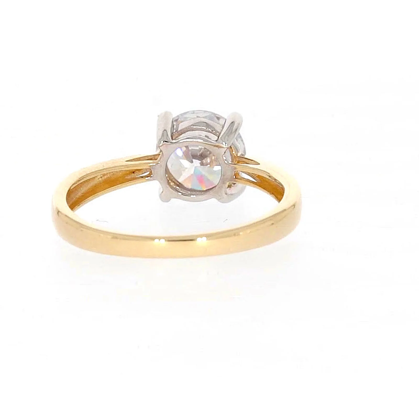 HUSH 9ct Two Tone Gold Round Brilliant Cut with 1 1/2 CARAT of Diamond Simulants Ring - Image 40