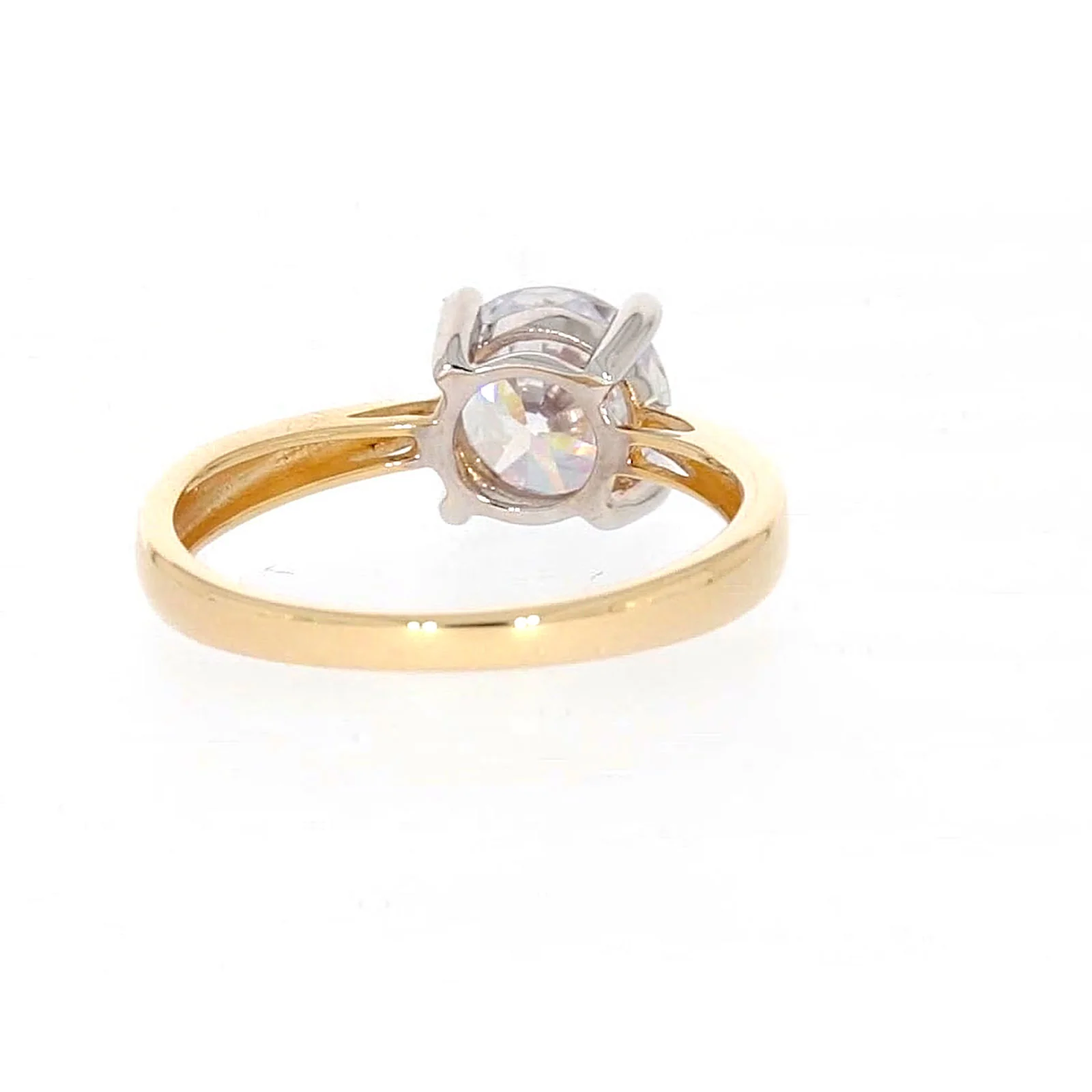 HUSH 9ct Two Tone Gold Round Brilliant Cut with 1 1/2 CARAT of Diamond Simulants Ring - Image 41