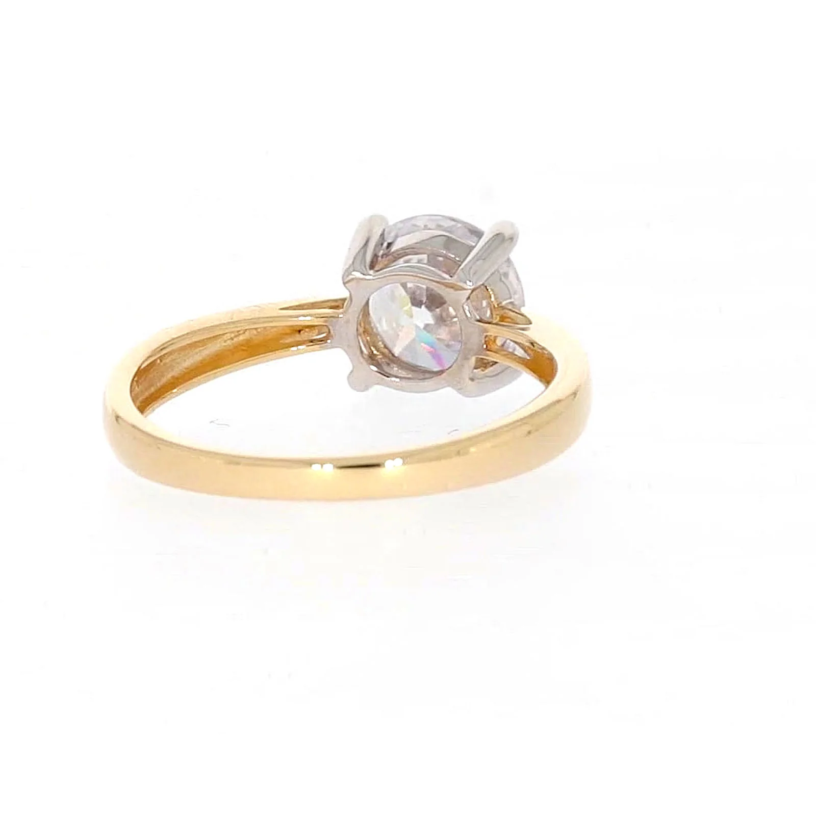 HUSH 9ct Two Tone Gold Round Brilliant Cut with 1 1/2 CARAT of Diamond Simulants Ring - Image 42