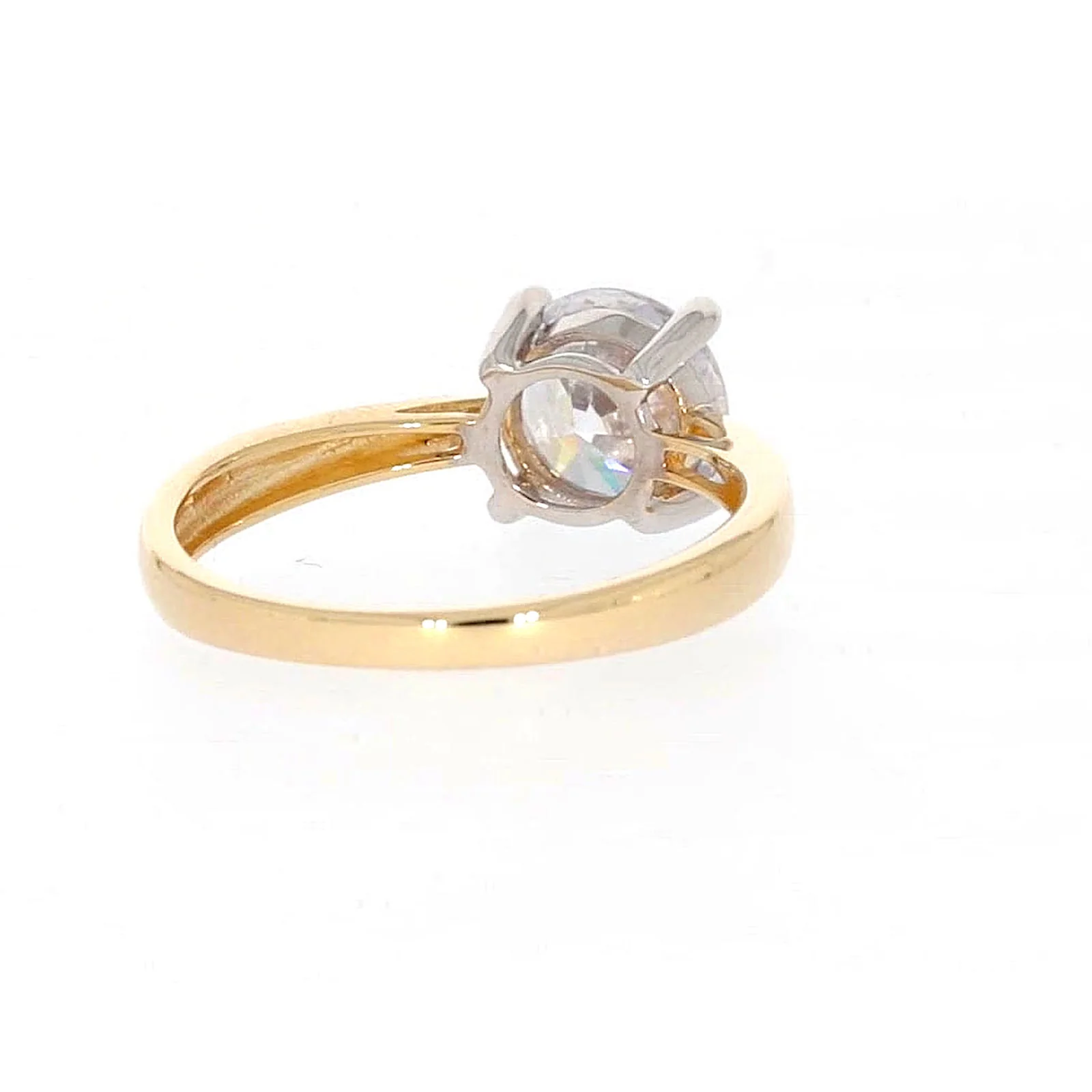 HUSH 9ct Two Tone Gold Round Brilliant Cut with 1 1/2 CARAT of Diamond Simulants Ring - Image 43