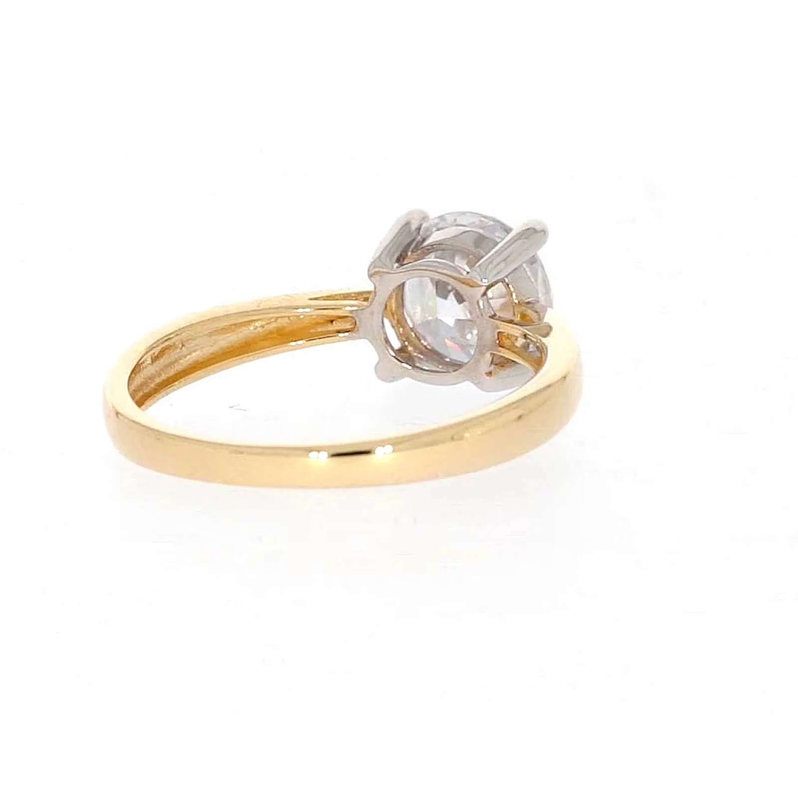 HUSH 9ct Two Tone Gold Round Brilliant Cut with 1 1/2 CARAT of Diamond Simulants Ring - Image 44