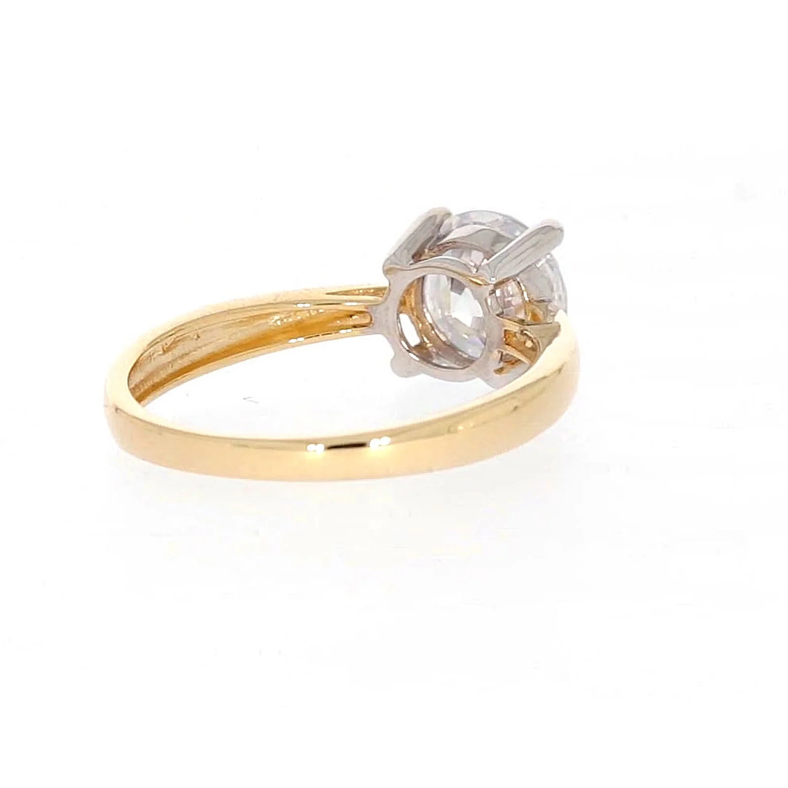 HUSH 9ct Two Tone Gold Round Brilliant Cut with 1 1/2 CARAT of Diamond Simulants Ring - Image 45