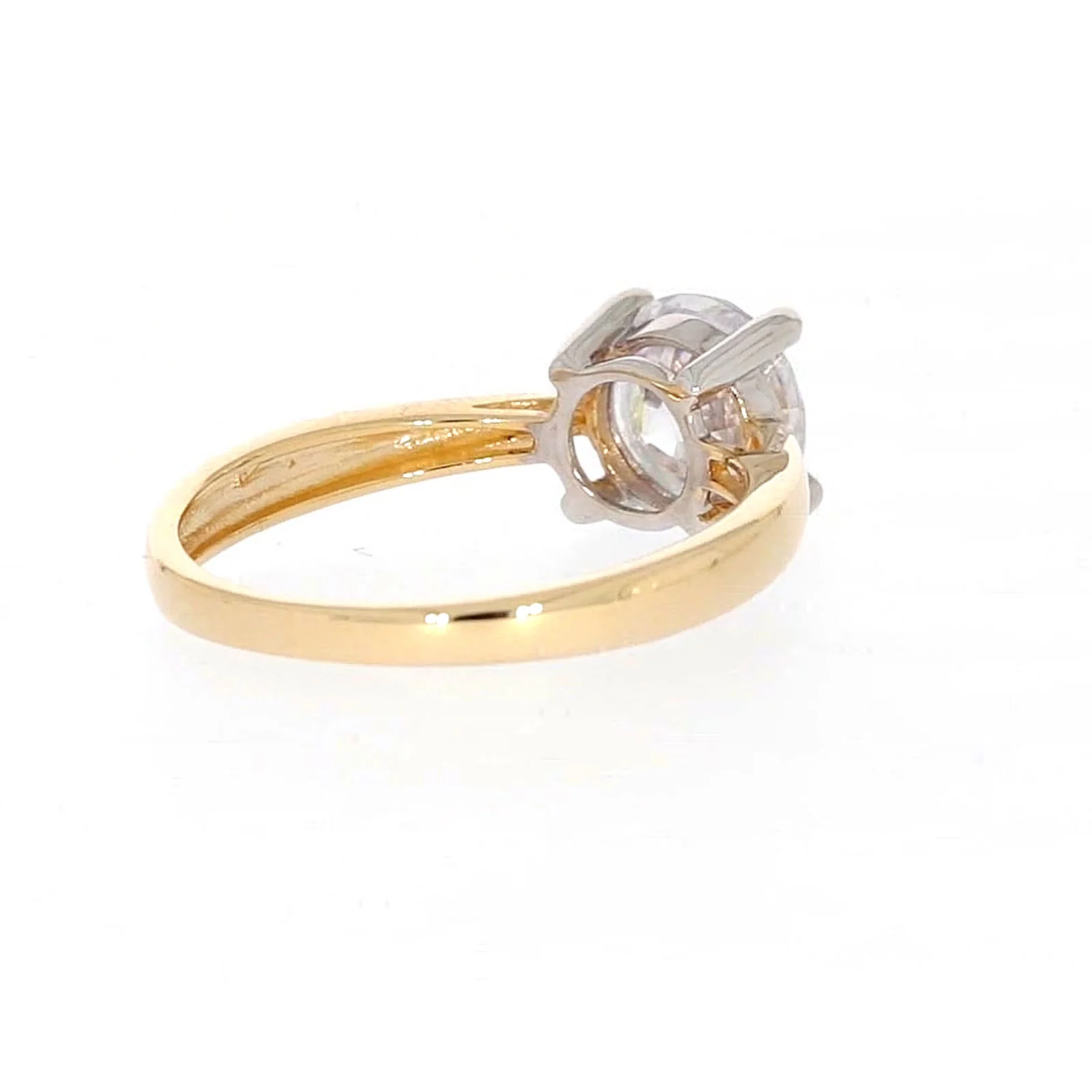 HUSH 9ct Two Tone Gold Round Brilliant Cut with 1 1/2 CARAT of Diamond Simulants Ring - Image 46