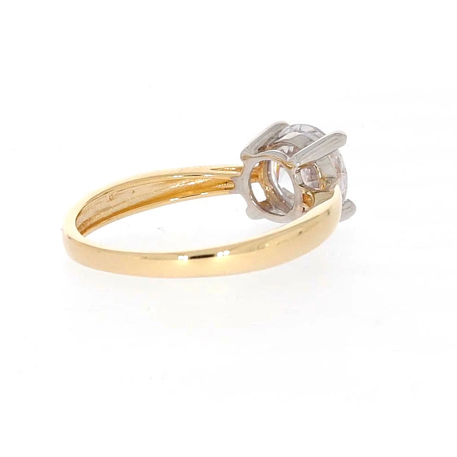 HUSH 9ct Two Tone Gold Round Brilliant Cut with 1 1/2 CARAT of Diamond Simulants Ring - Image 47
