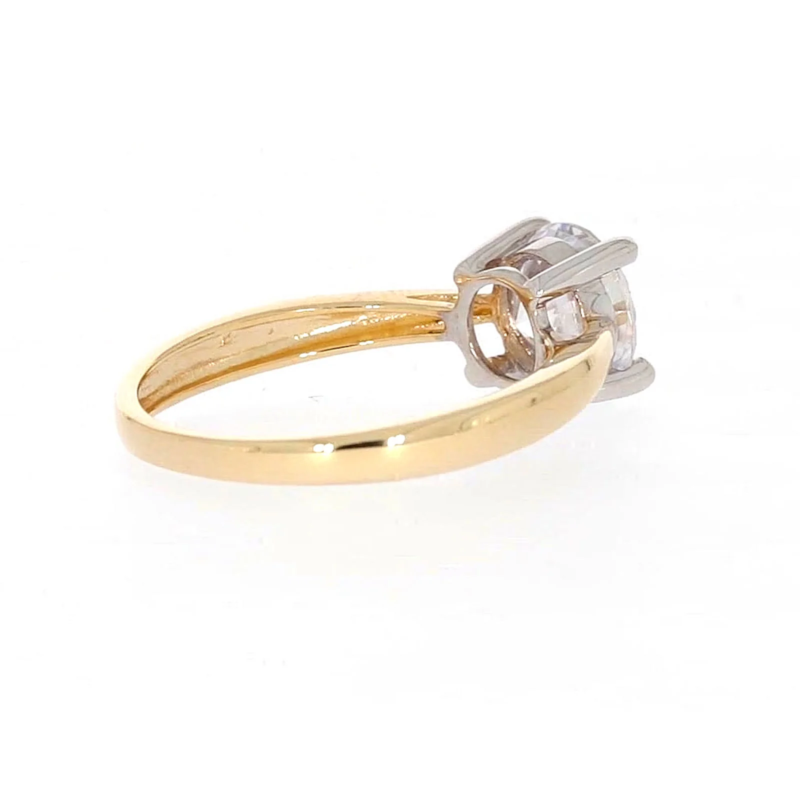 HUSH 9ct Two Tone Gold Round Brilliant Cut with 1 1/2 CARAT of Diamond Simulants Ring - Image 49