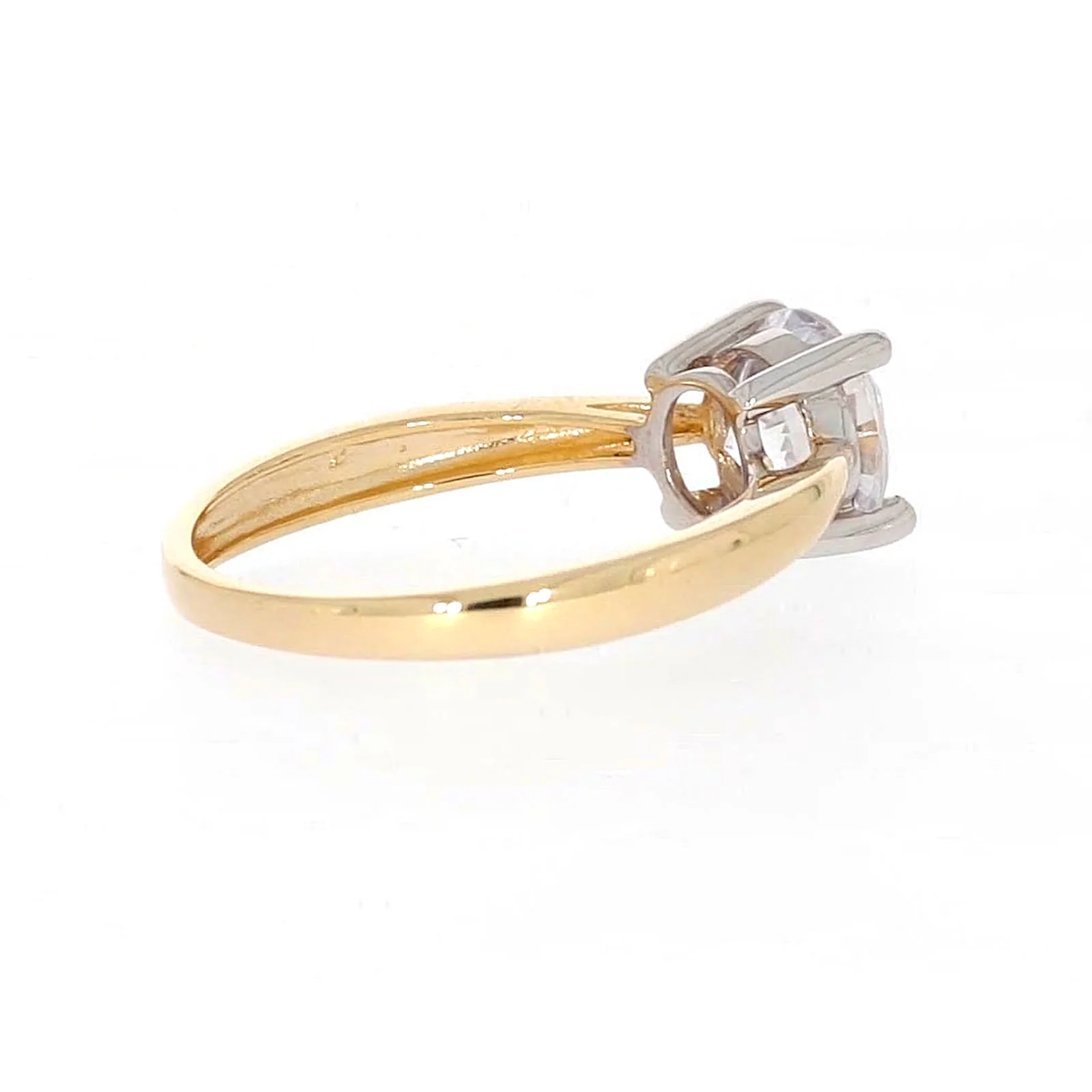 HUSH 9ct Two Tone Gold Round Brilliant Cut with 1 1/2 CARAT of Diamond Simulants Ring - Image 50