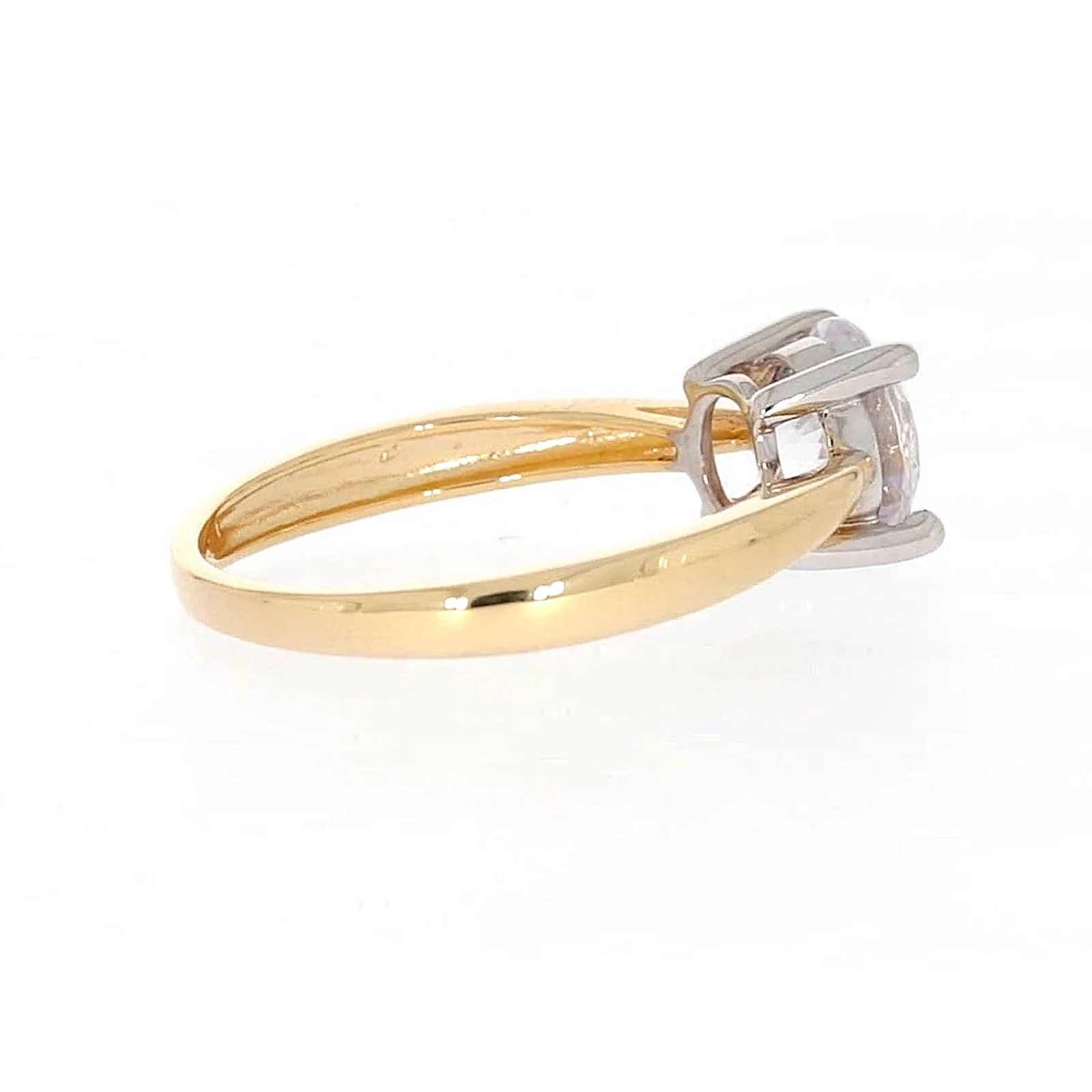 HUSH 9ct Two Tone Gold Round Brilliant Cut with 1 1/2 CARAT of Diamond Simulants Ring - Image 52