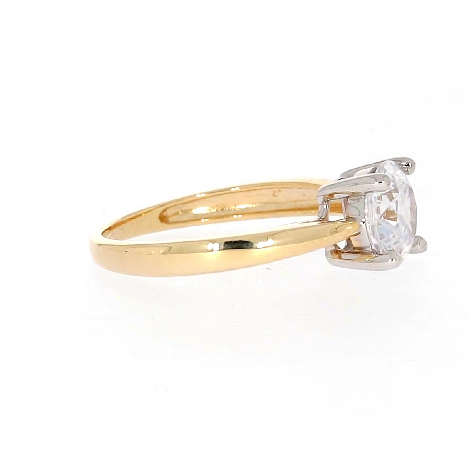 HUSH 9ct Two Tone Gold Round Brilliant Cut with 1 1/2 CARAT of Diamond Simulants Ring - Image 61