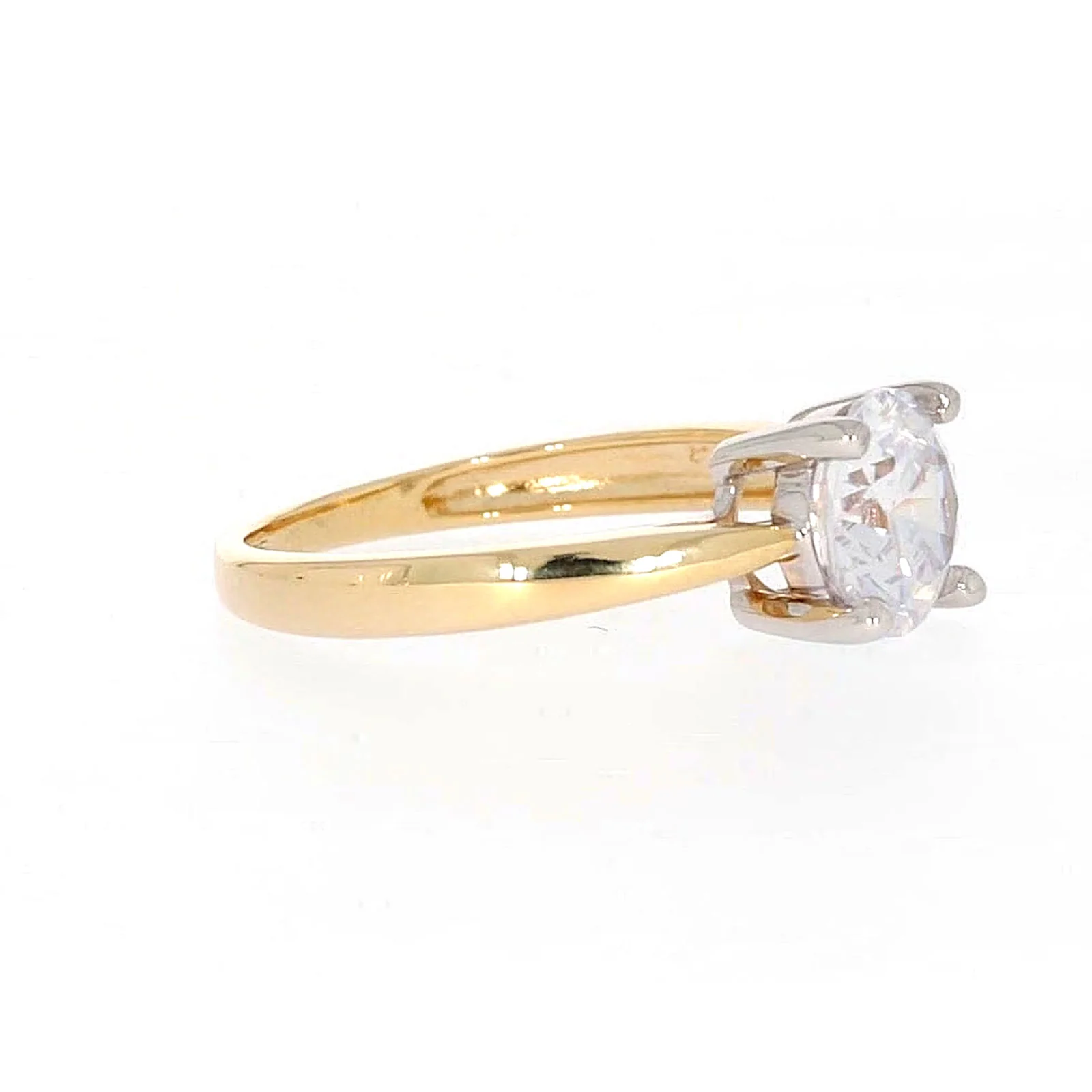 HUSH 9ct Two Tone Gold Round Brilliant Cut with 1 1/2 CARAT of Diamond Simulants Ring - Image 63
