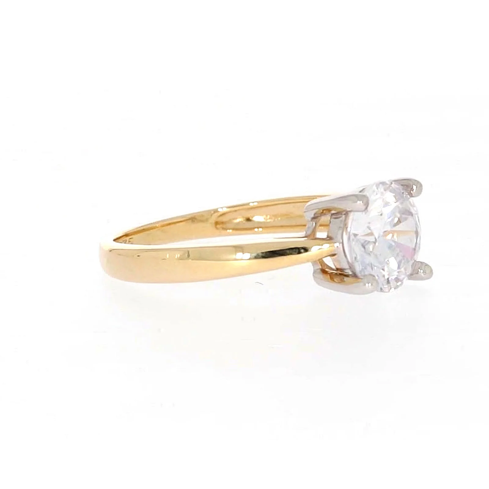 HUSH 9ct Two Tone Gold Round Brilliant Cut with 1 1/2 CARAT of Diamond Simulants Ring - Image 65