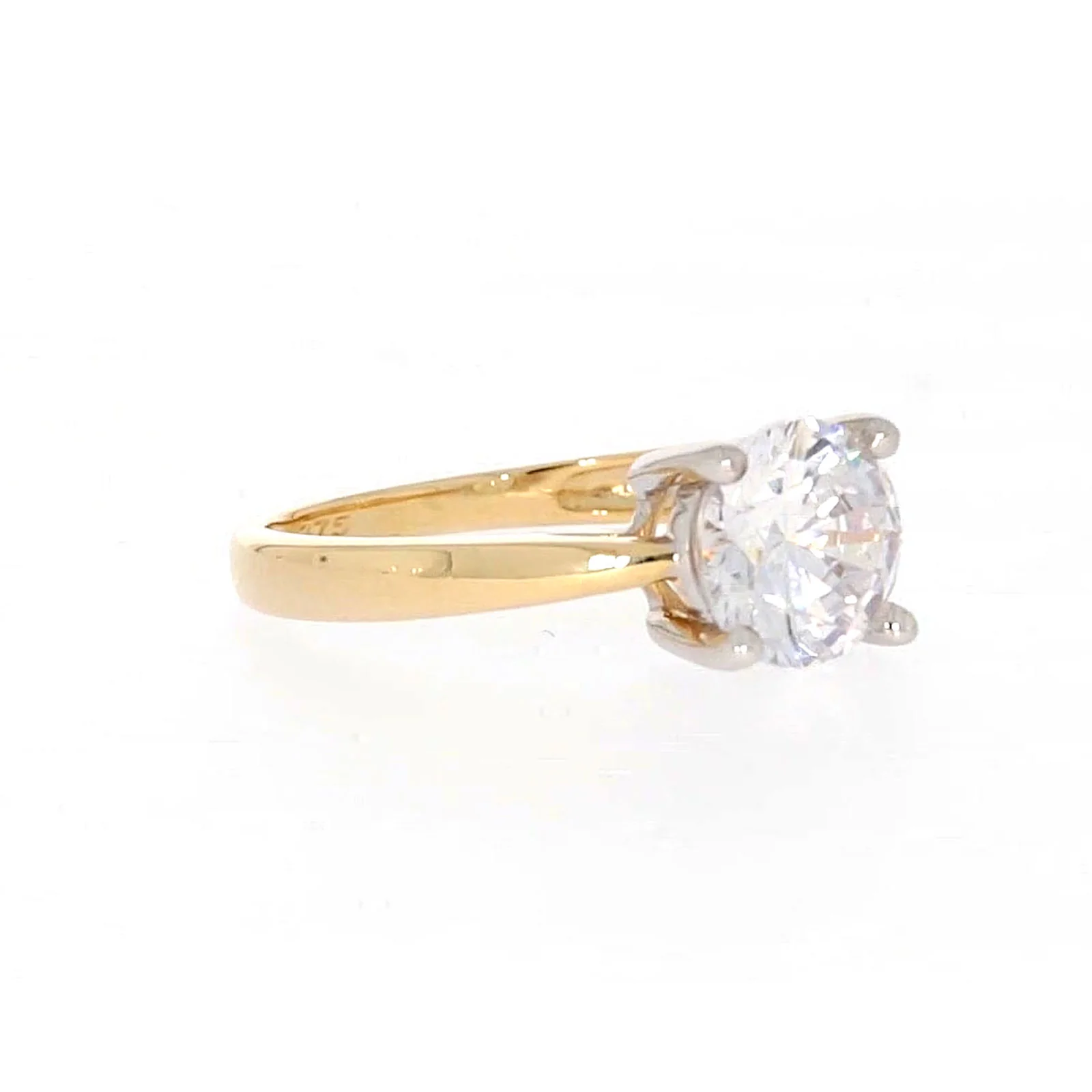 HUSH 9ct Two Tone Gold Round Brilliant Cut with 1 1/2 CARAT of Diamond Simulants Ring - Image 68