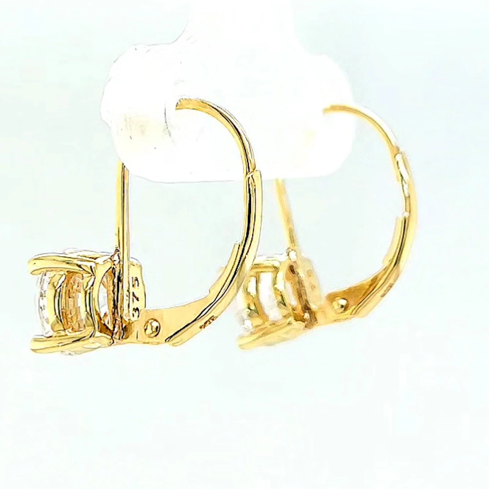 HUSH 9ct Yellow Gold 2 carat tw of Diamond Simulants Drop Earrings - Image 26
