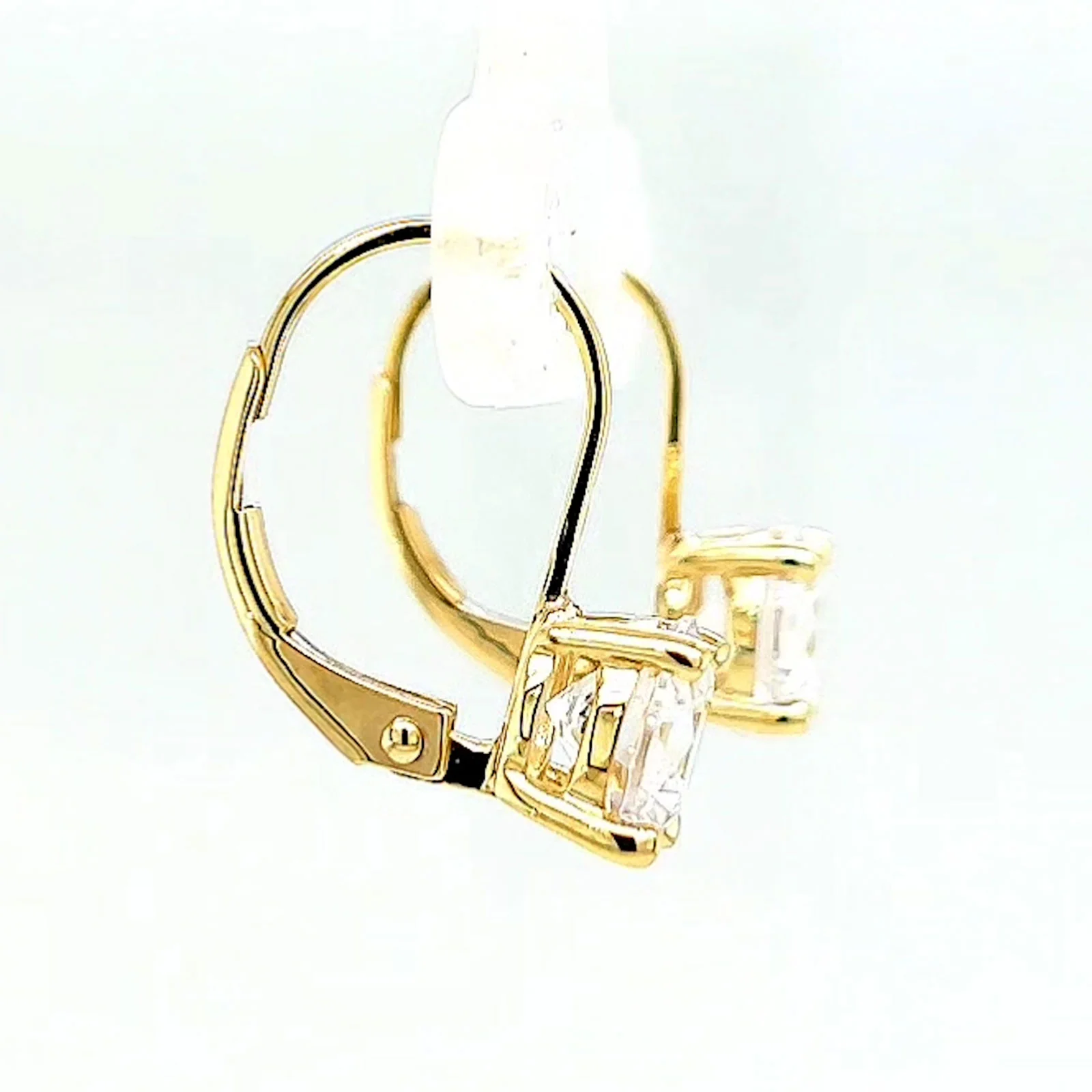 HUSH 9ct Yellow Gold 2 carat tw of Diamond Simulants Drop Earrings - Image 58