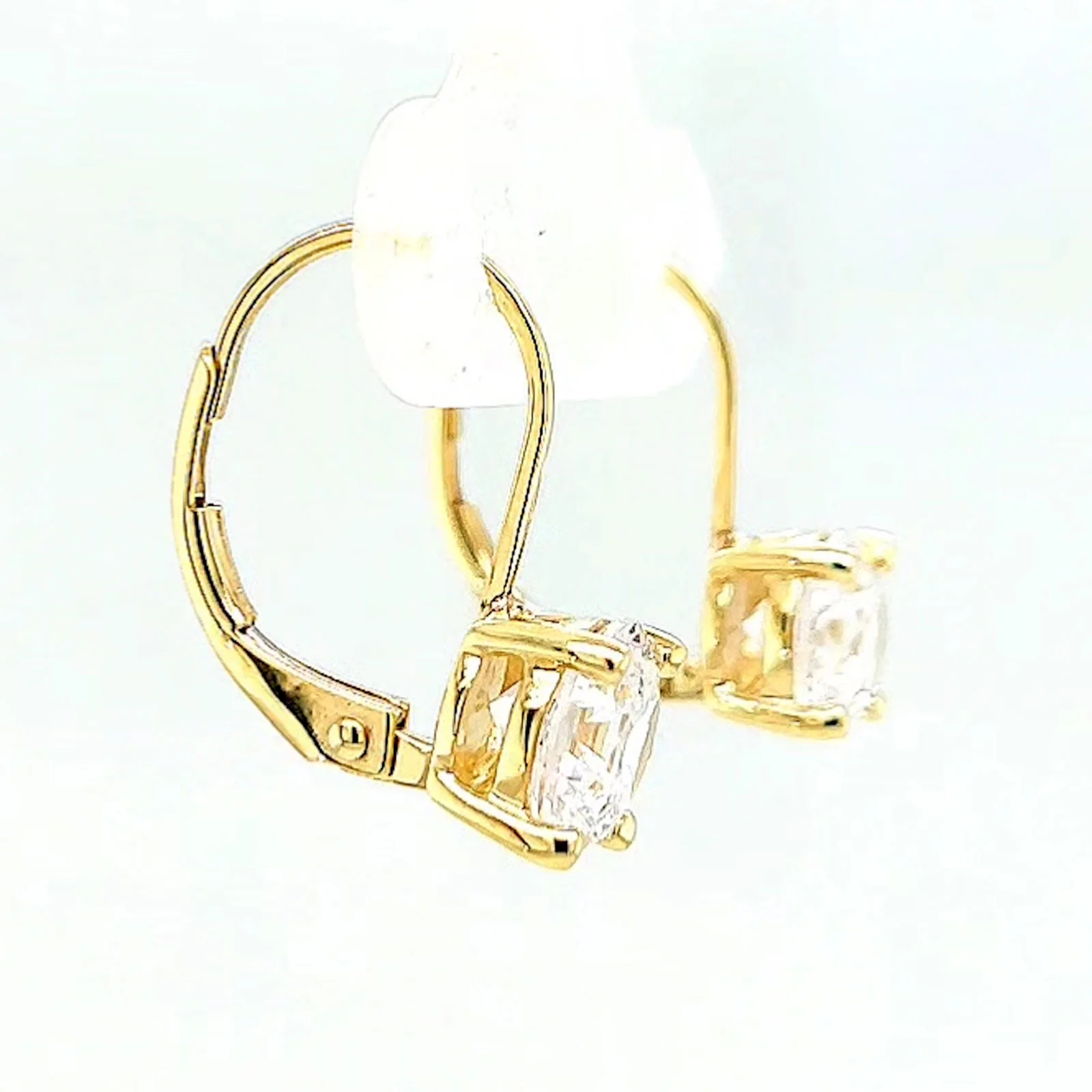 HUSH 9ct Yellow Gold 2 carat tw of Diamond Simulants Drop Earrings - Image 60
