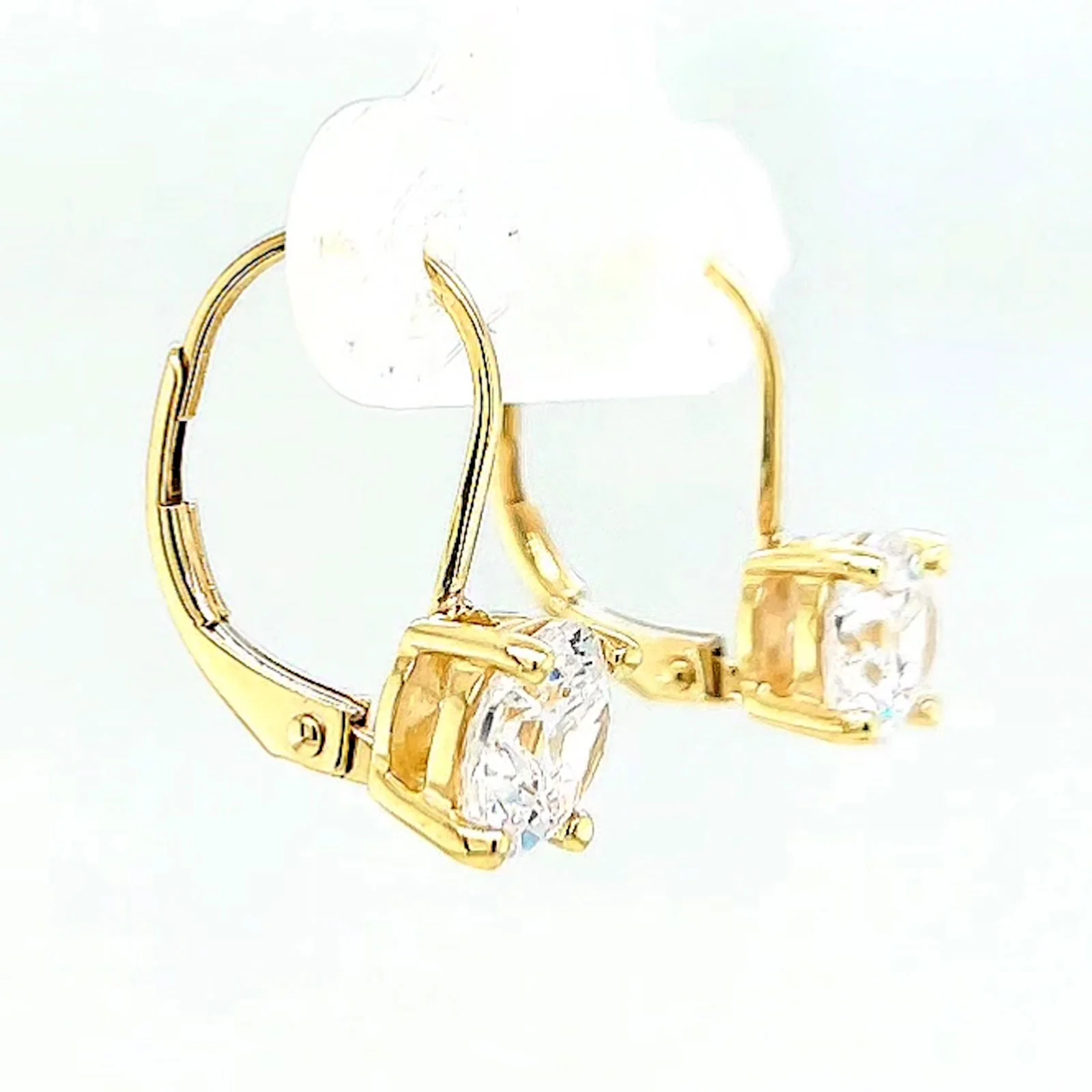HUSH 9ct Yellow Gold 2 carat tw of Diamond Simulants Drop Earrings - Image 62