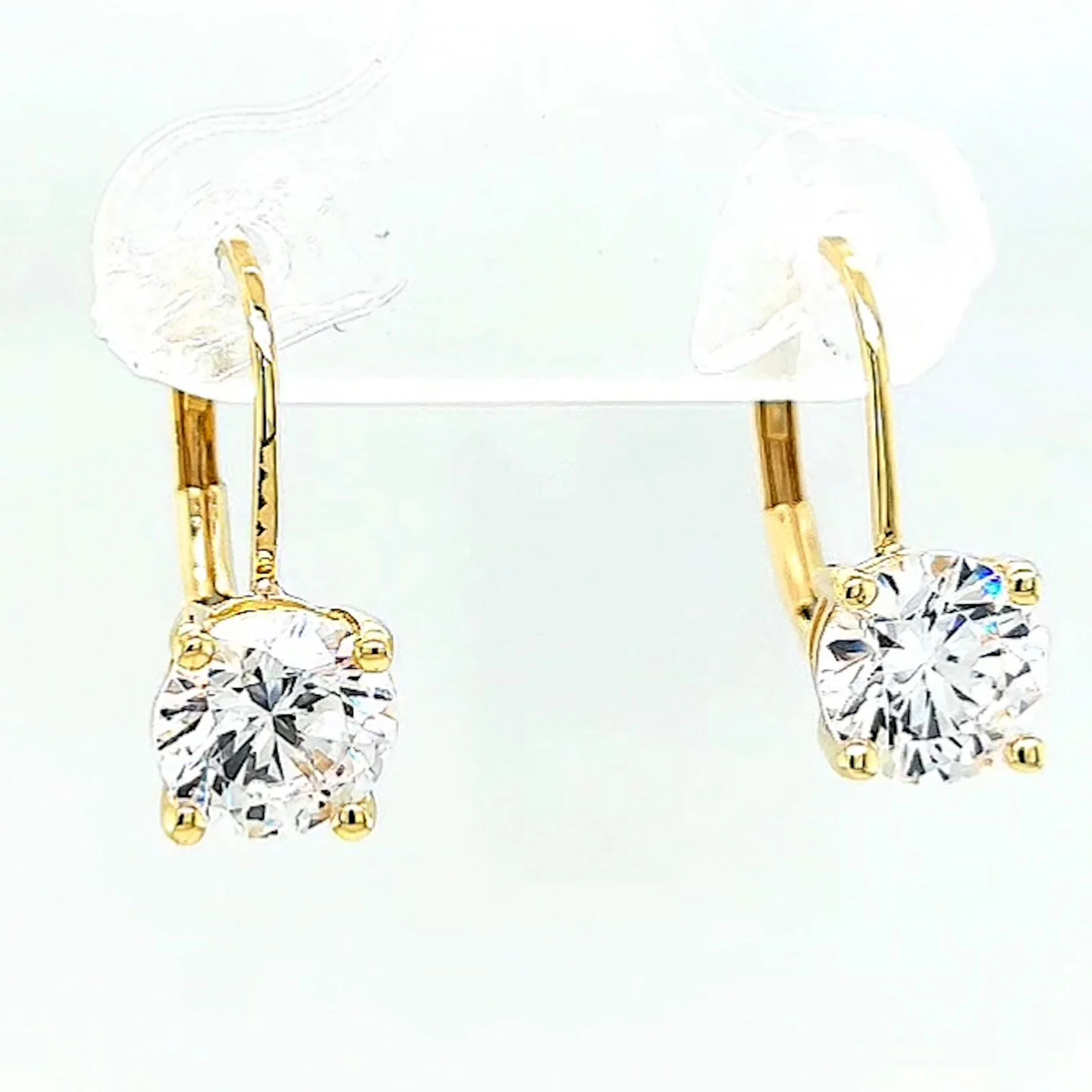 HUSH 9ct Yellow Gold 2 carat tw of Diamond Simulants Drop Earrings - Image 72
