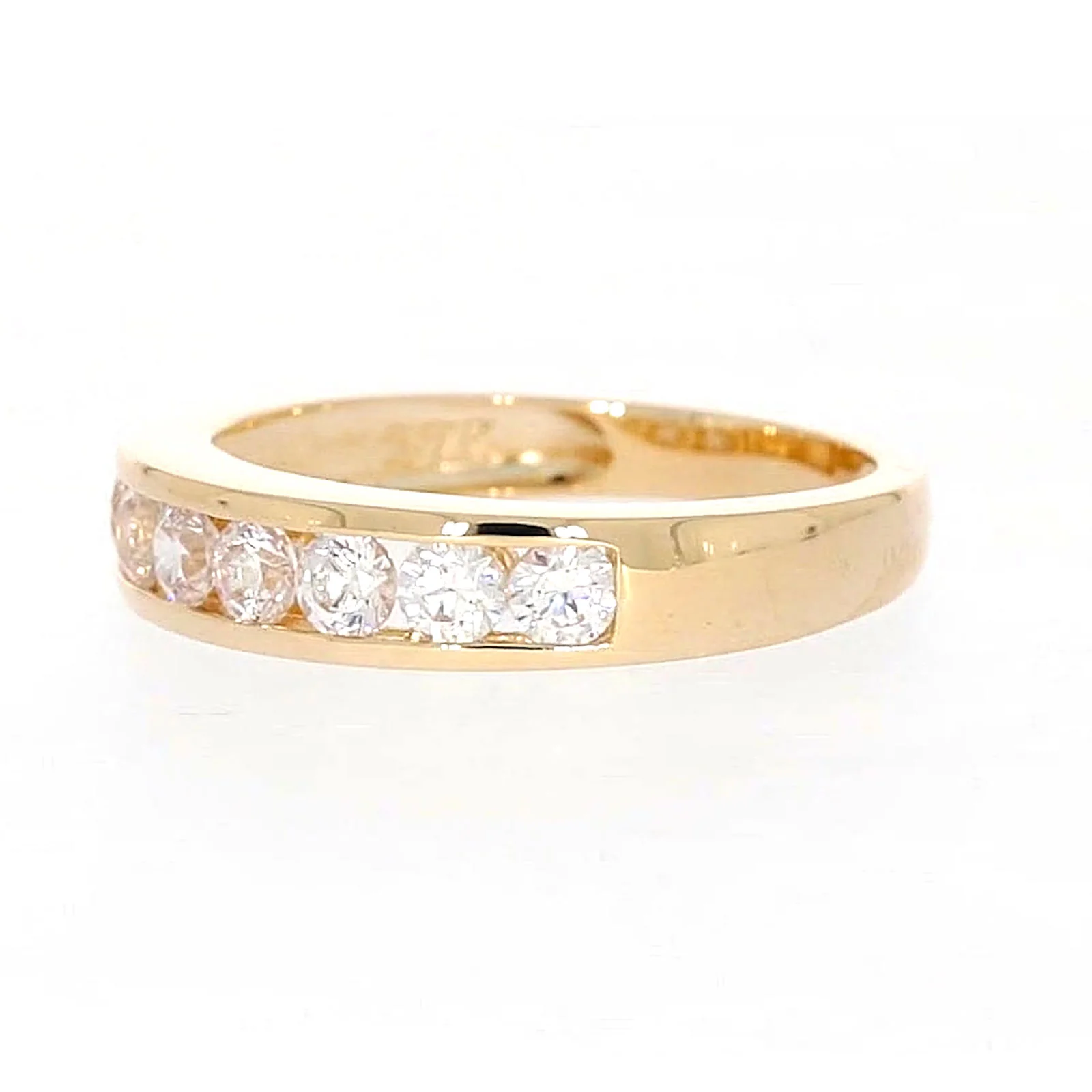 HUSH 9ct Yellow Gold Round Brilliant Cut with 1/2 CARAT tw of Diamond Simulant Ring - Image 11