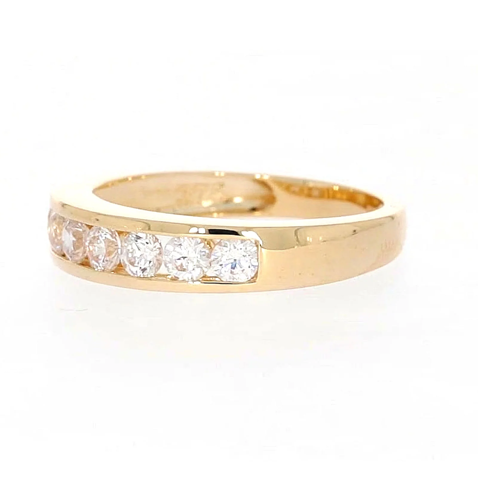 HUSH 9ct Yellow Gold Round Brilliant Cut with 1/2 CARAT tw of Diamond Simulant Ring - Image 12