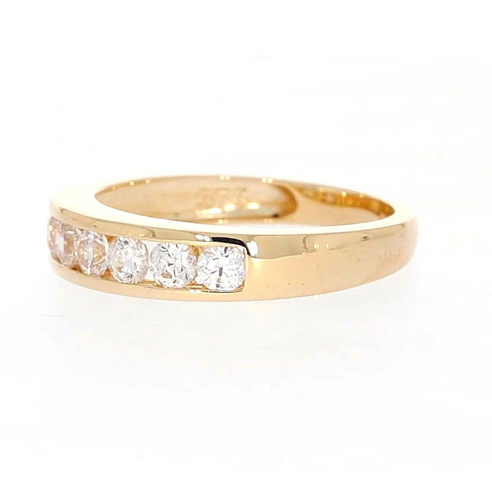 HUSH 9ct Yellow Gold Round Brilliant Cut with 1/2 CARAT tw of Diamond Simulant Ring - Image 13