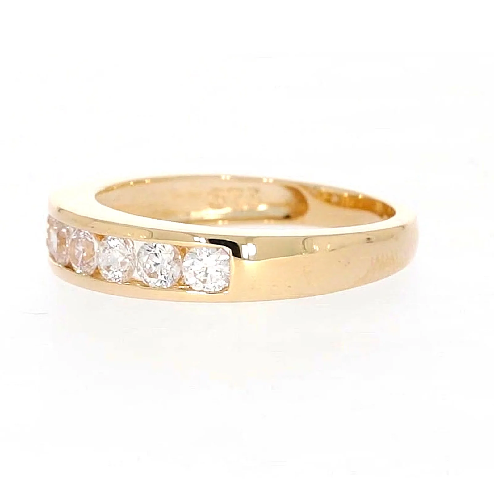 HUSH 9ct Yellow Gold Round Brilliant Cut with 1/2 CARAT tw of Diamond Simulant Ring - Image 14