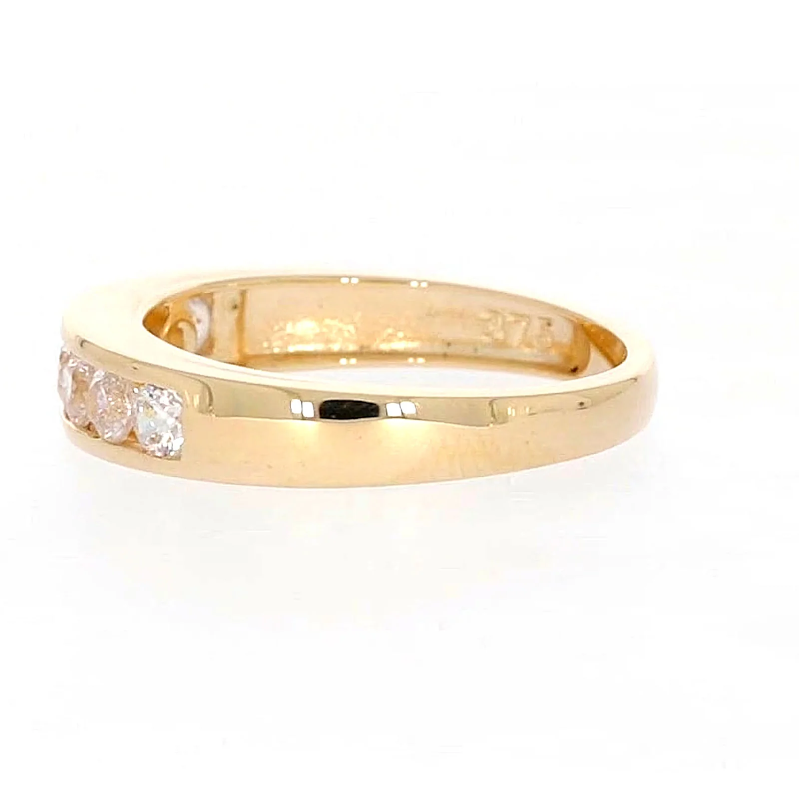 HUSH 9ct Yellow Gold Round Brilliant Cut with 1/2 CARAT tw of Diamond Simulant Ring - Image 21
