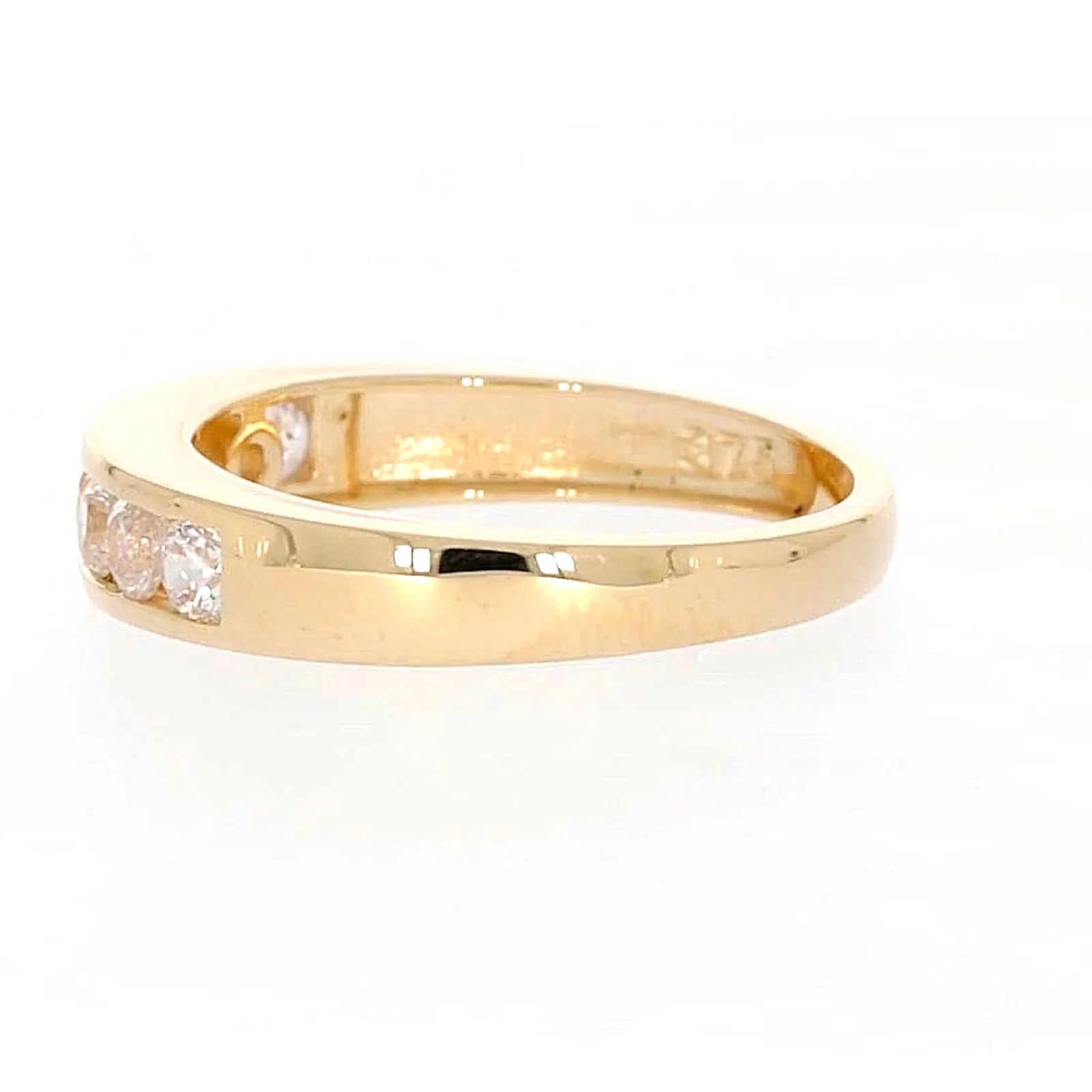 HUSH 9ct Yellow Gold Round Brilliant Cut with 1/2 CARAT tw of Diamond Simulant Ring - Image 22