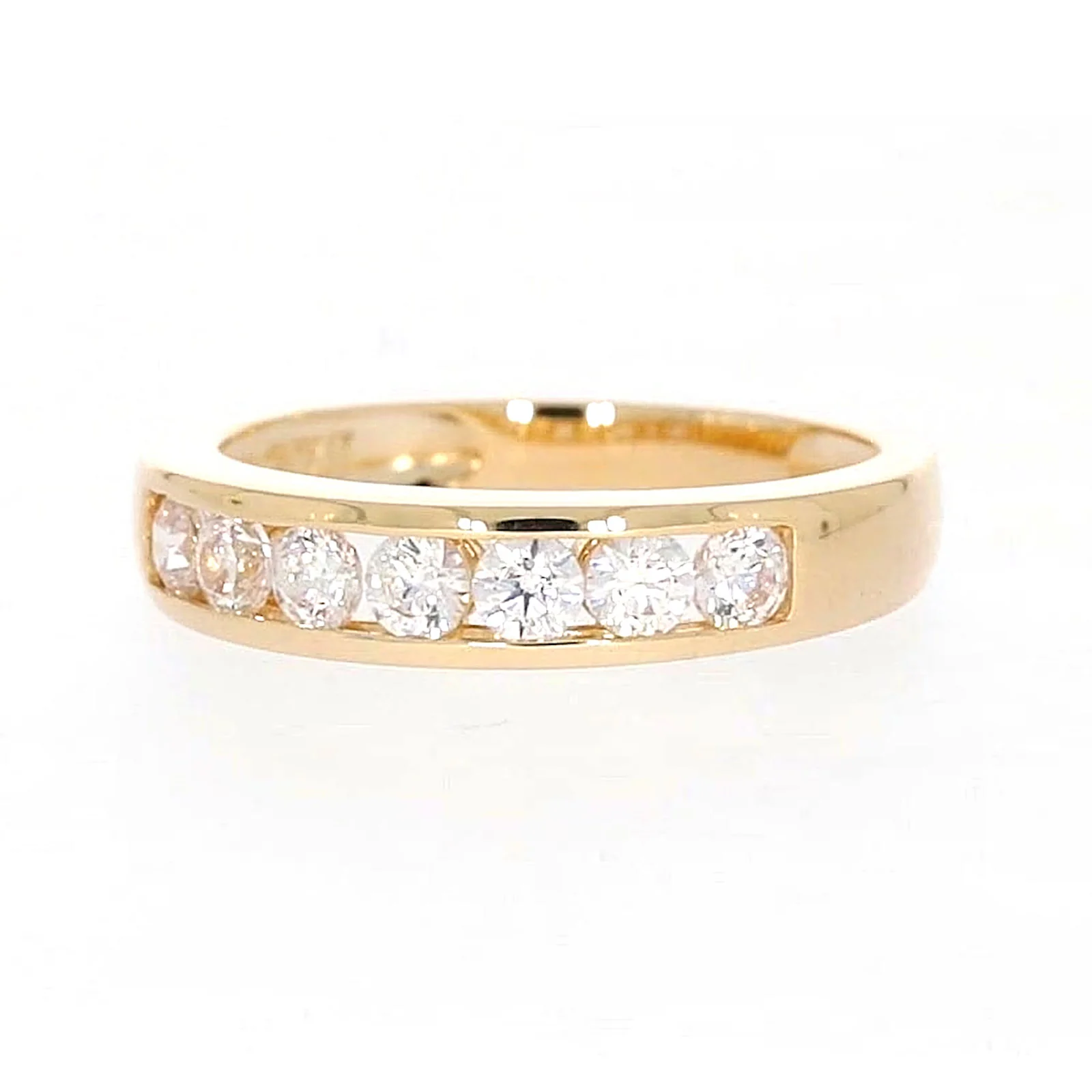 HUSH 9ct Yellow Gold Round Brilliant Cut with 1/2 CARAT tw of Diamond Simulant Ring - Image 6