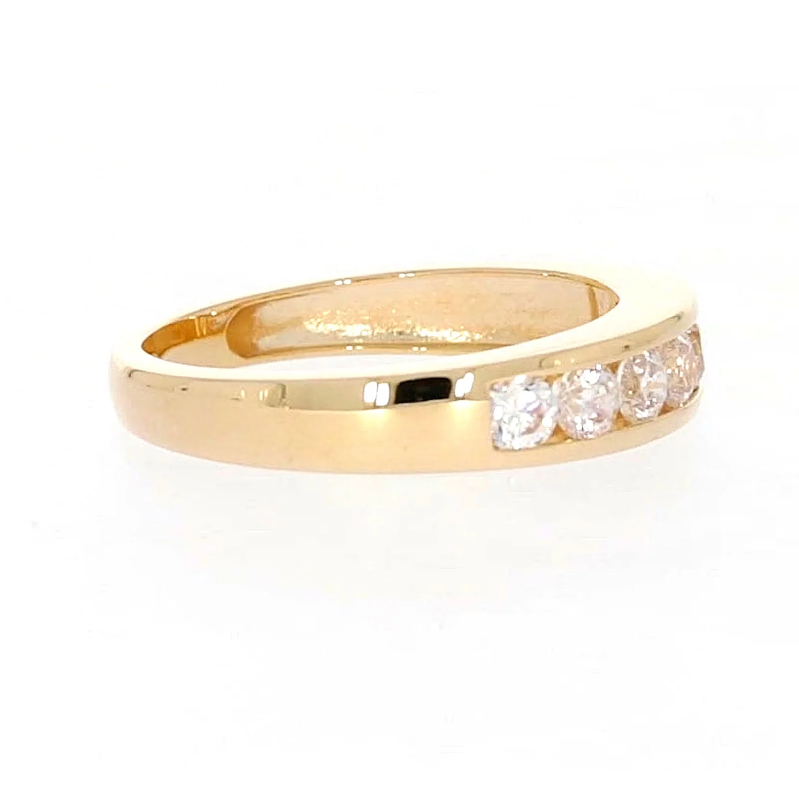 HUSH 9ct Yellow Gold Round Brilliant Cut with 1/2 CARAT tw of Diamond Simulant Ring - Image 62