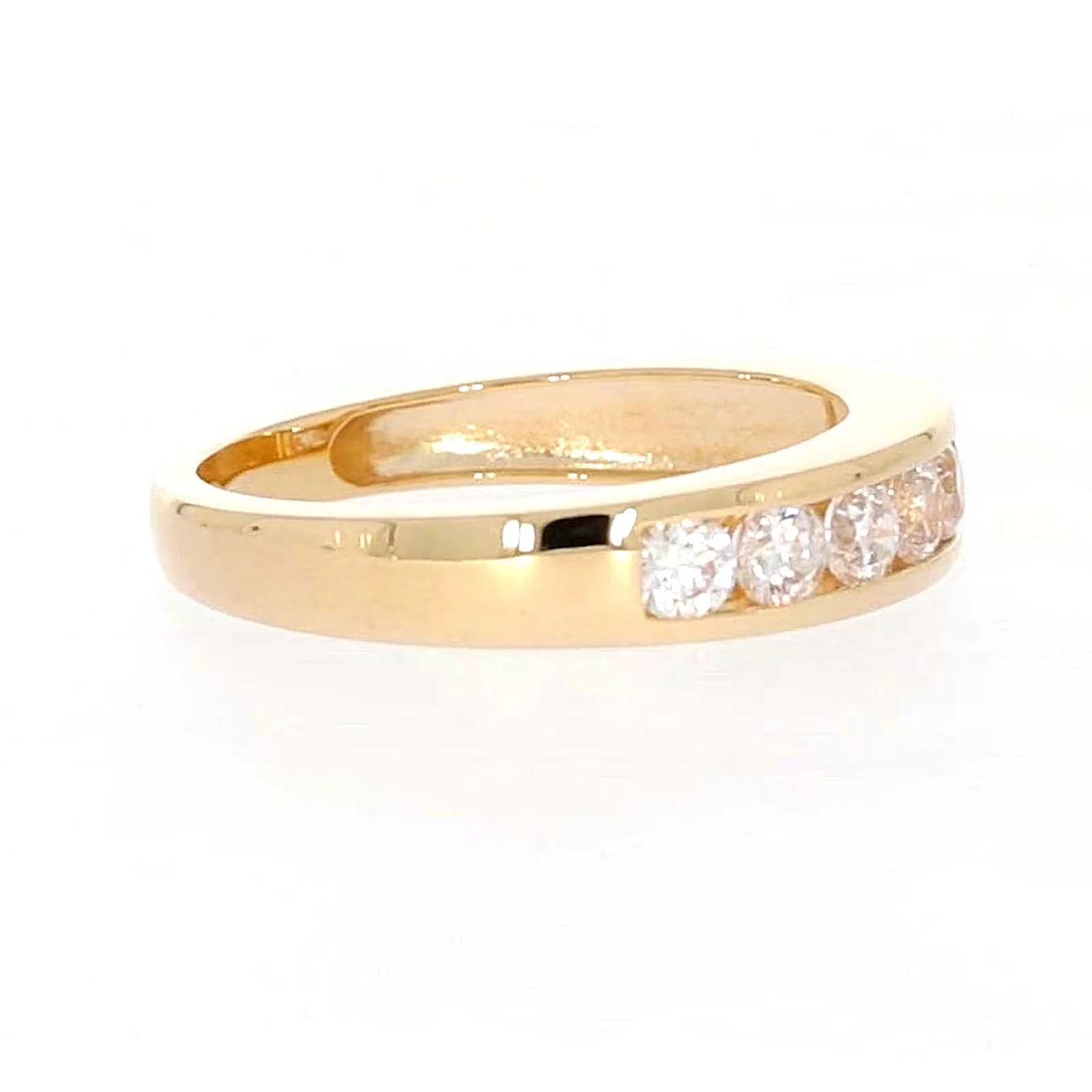 HUSH 9ct Yellow Gold Round Brilliant Cut with 1/2 CARAT tw of Diamond Simulant Ring - Image 63