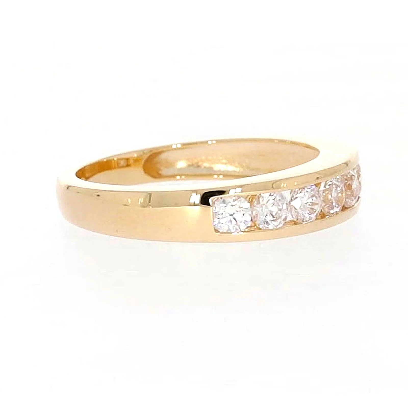 HUSH 9ct Yellow Gold Round Brilliant Cut with 1/2 CARAT tw of Diamond Simulant Ring - Image 65