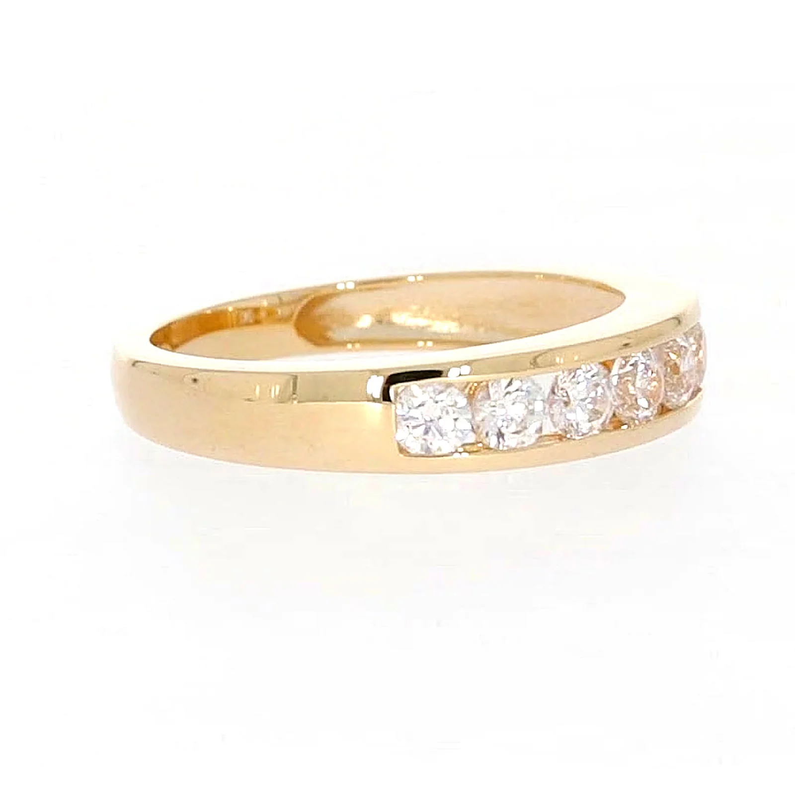 HUSH 9ct Yellow Gold Round Brilliant Cut with 1/2 CARAT tw of Diamond Simulant Ring - Image 66