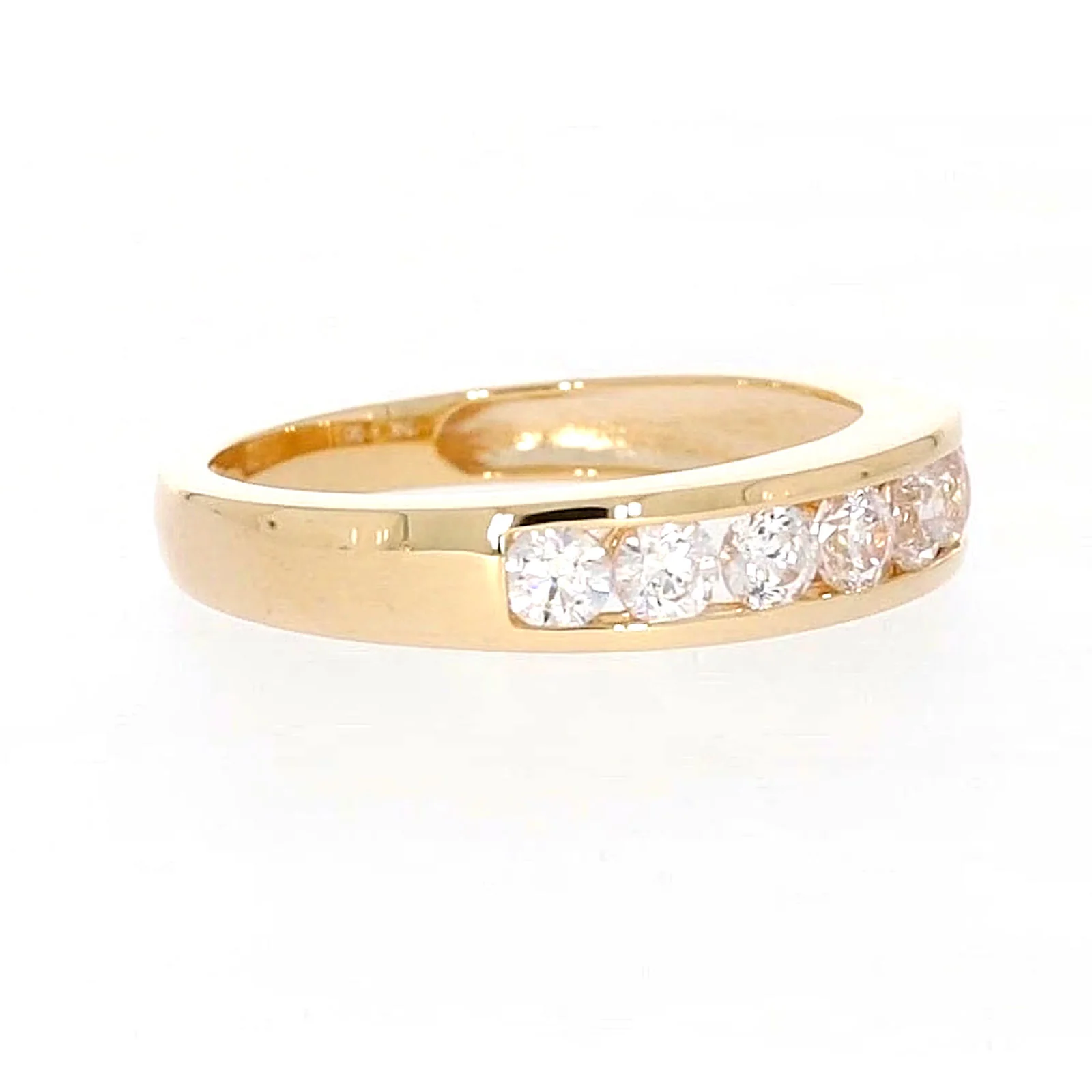 HUSH 9ct Yellow Gold Round Brilliant Cut with 1/2 CARAT tw of Diamond Simulant Ring - Image 67