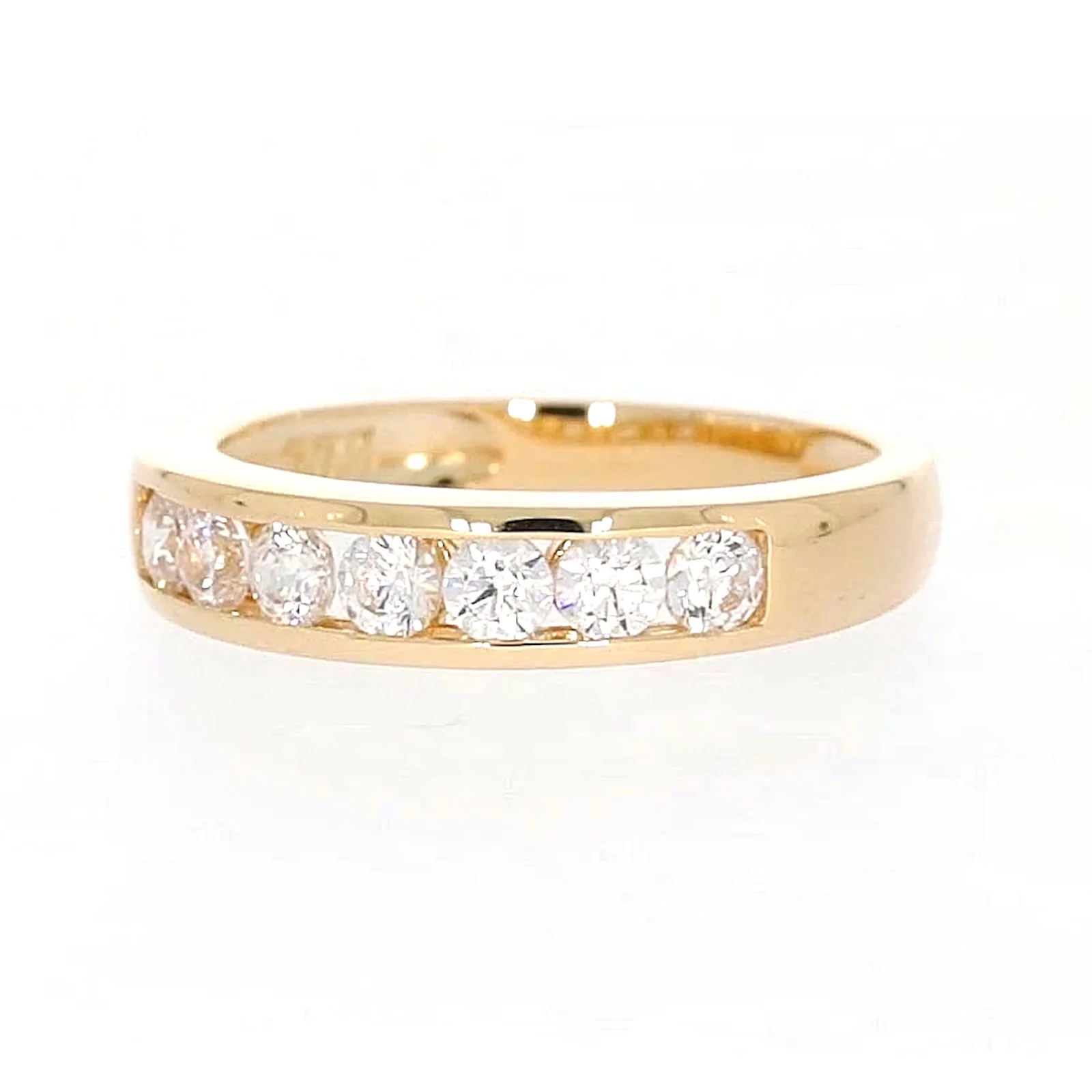 HUSH 9ct Yellow Gold Round Brilliant Cut with 1/2 CARAT tw of Diamond Simulant Ring - Image 7