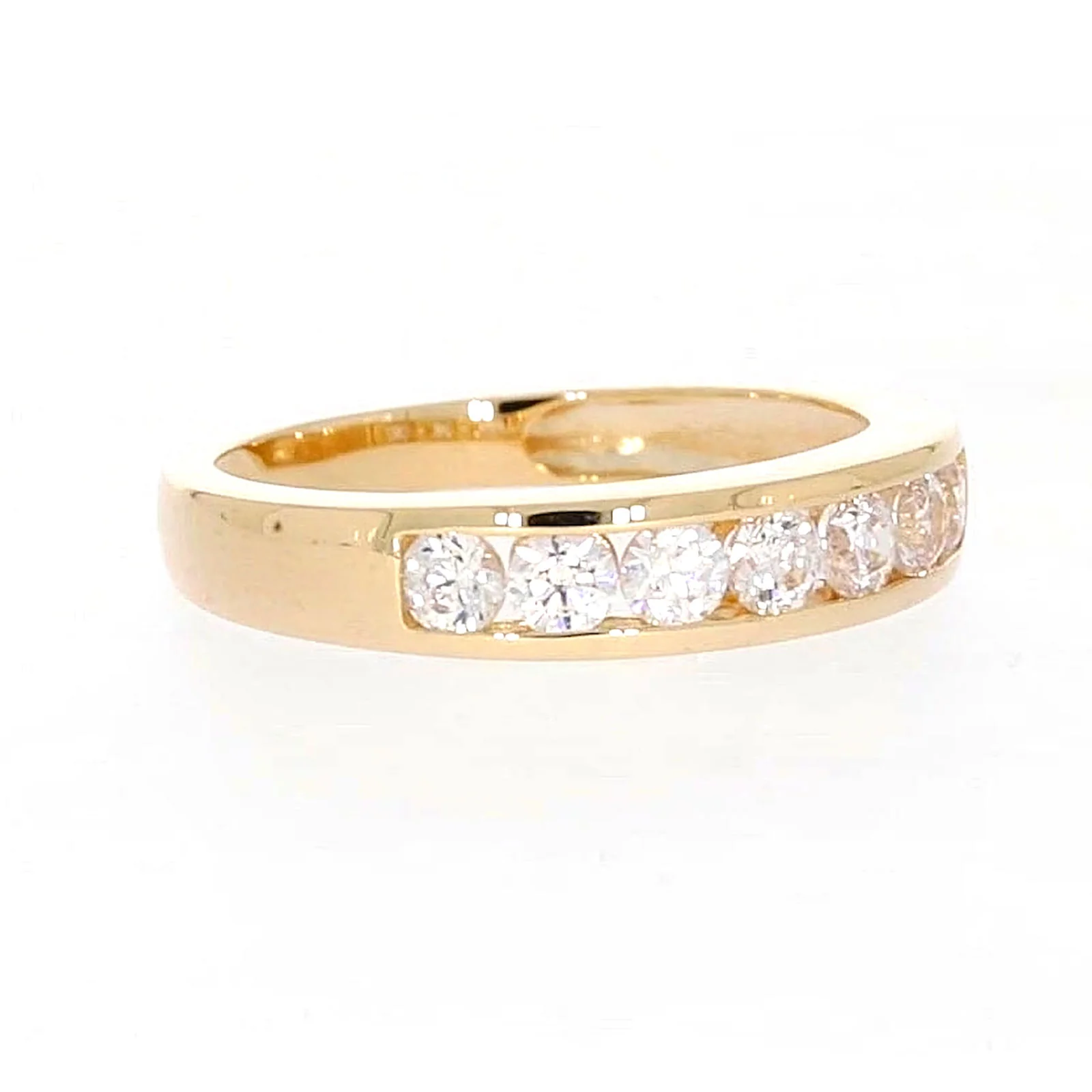 HUSH 9ct Yellow Gold Round Brilliant Cut with 1/2 CARAT tw of Diamond Simulant Ring - Image 70