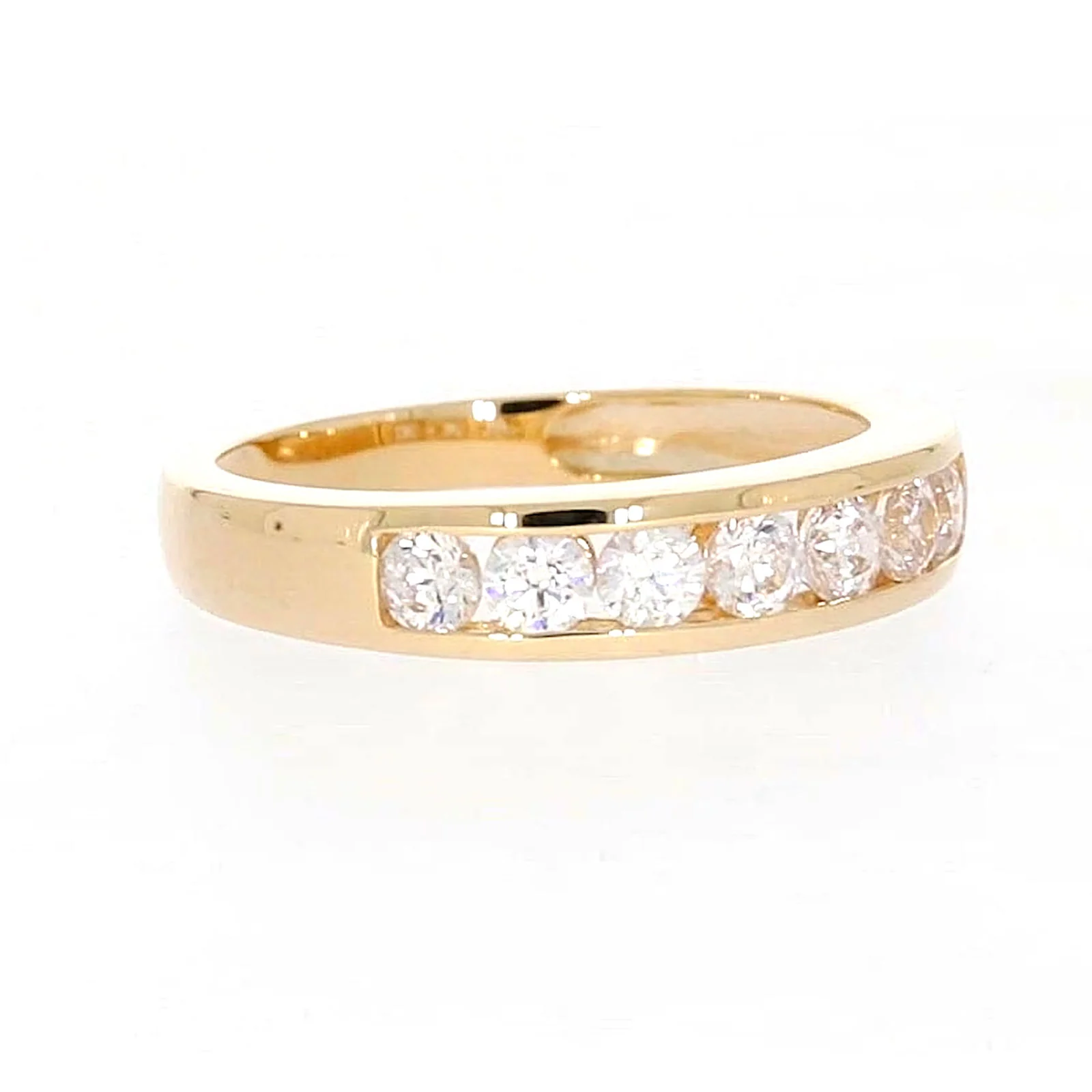 HUSH 9ct Yellow Gold Round Brilliant Cut with 1/2 CARAT tw of Diamond Simulant Ring - Image 71