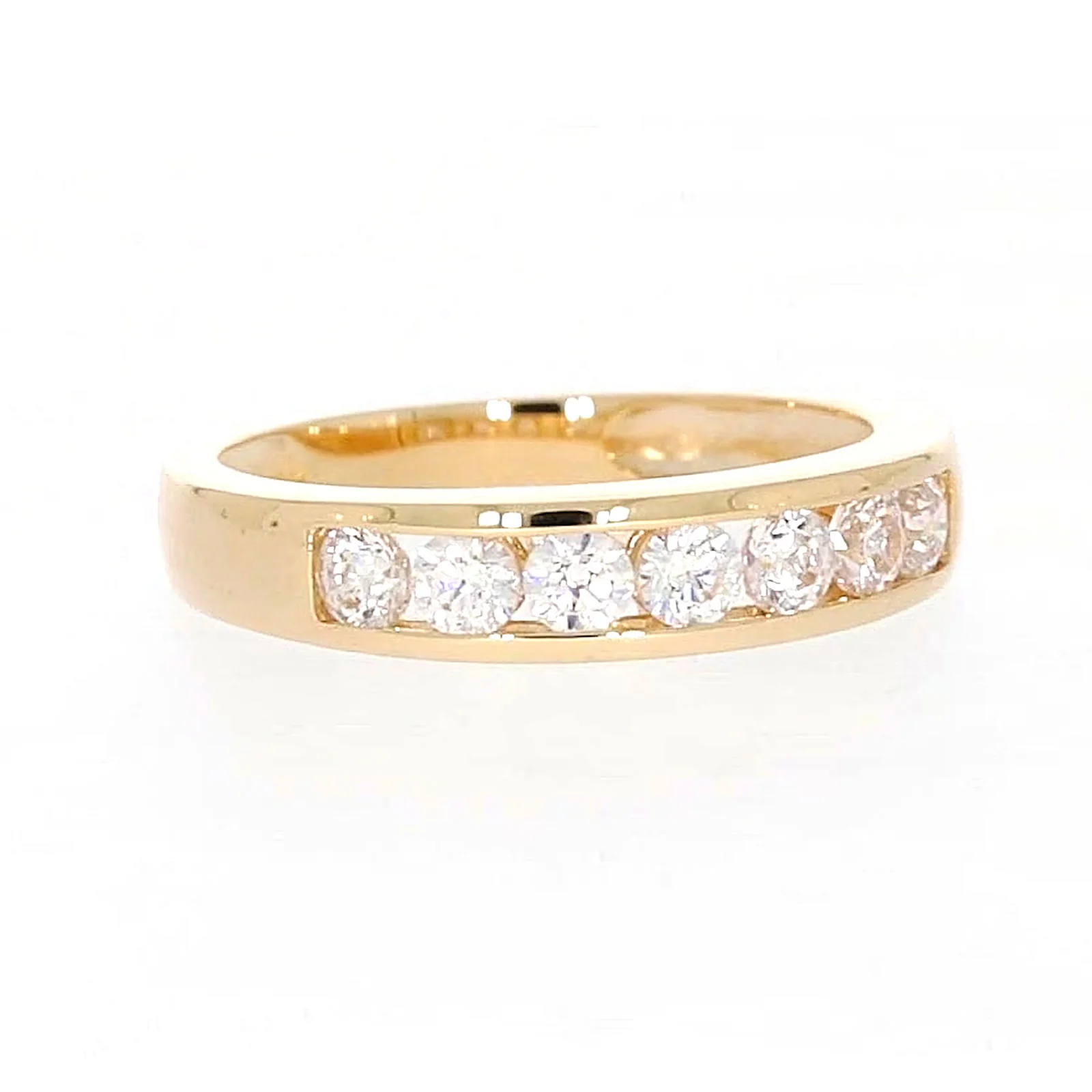 HUSH 9ct Yellow Gold Round Brilliant Cut with 1/2 CARAT tw of Diamond Simulant Ring - Image 73