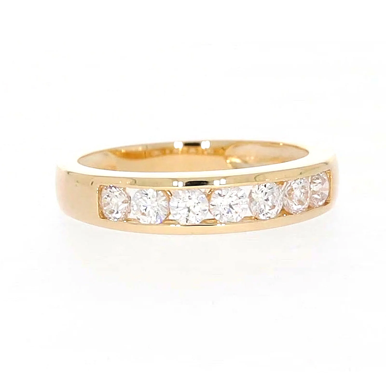 HUSH 9ct Yellow Gold Round Brilliant Cut with 1/2 CARAT tw of Diamond Simulant Ring - Image 74