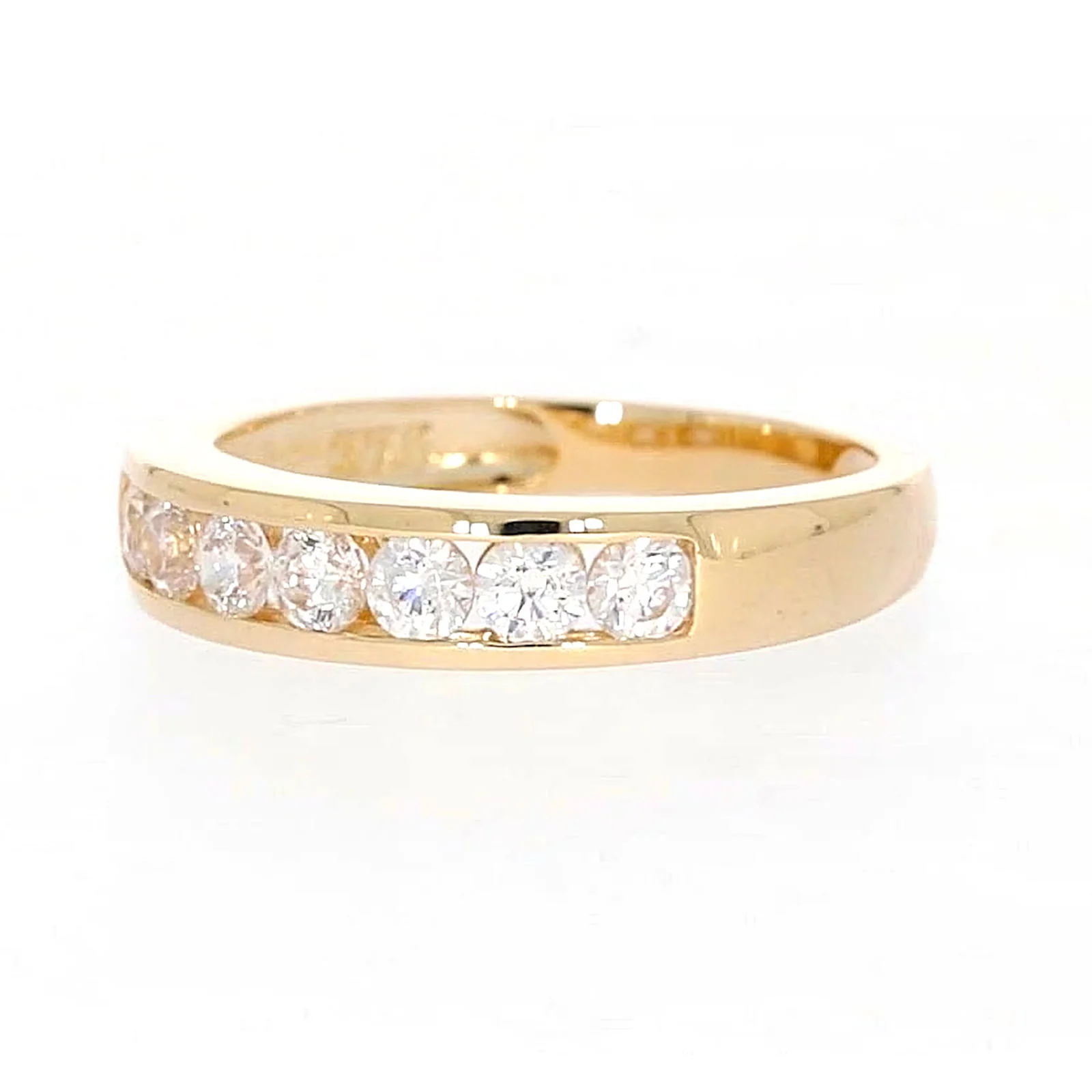 HUSH 9ct Yellow Gold Round Brilliant Cut with 1/2 CARAT tw of Diamond Simulant Ring - Image 9
